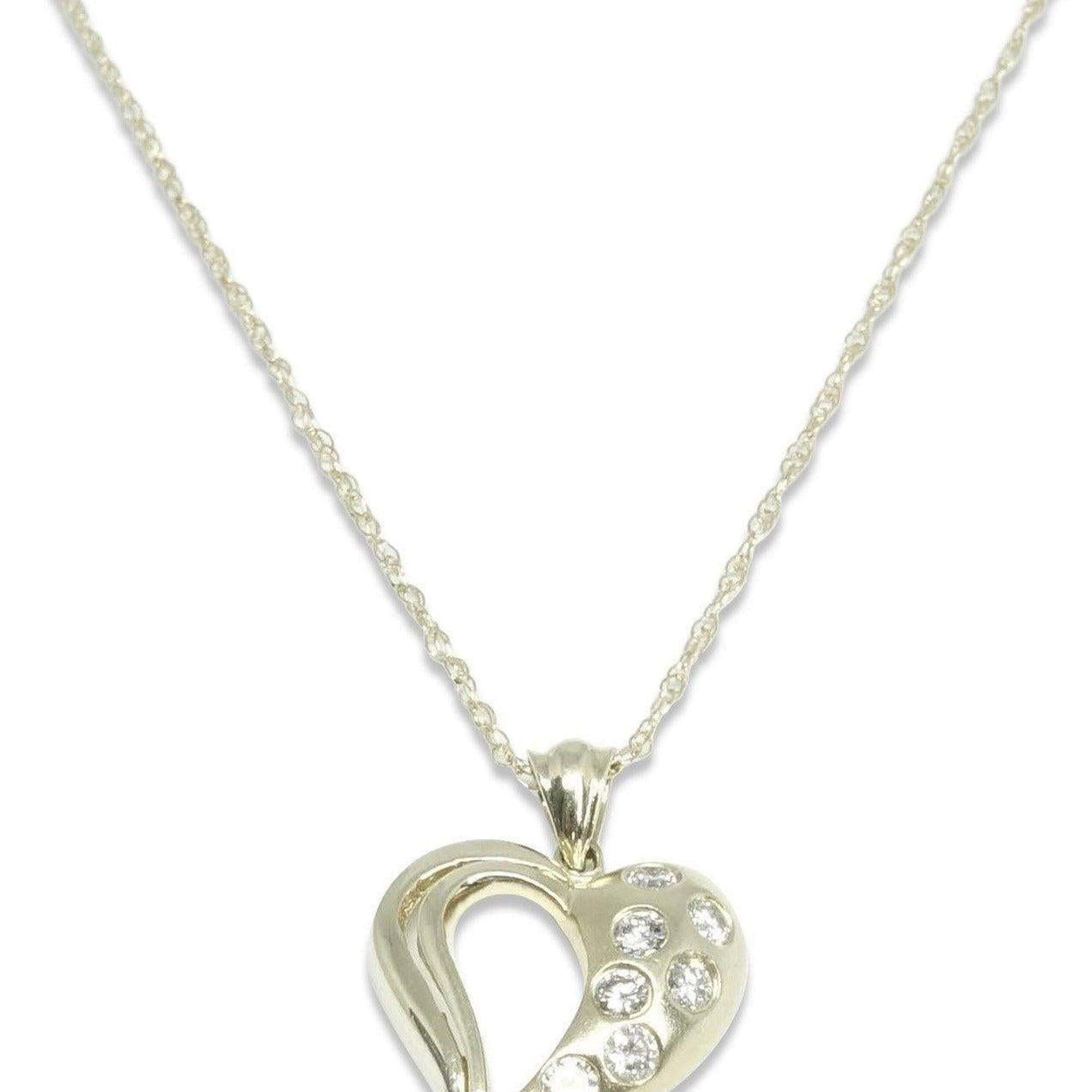 Diamond Heart Pendant Necklace