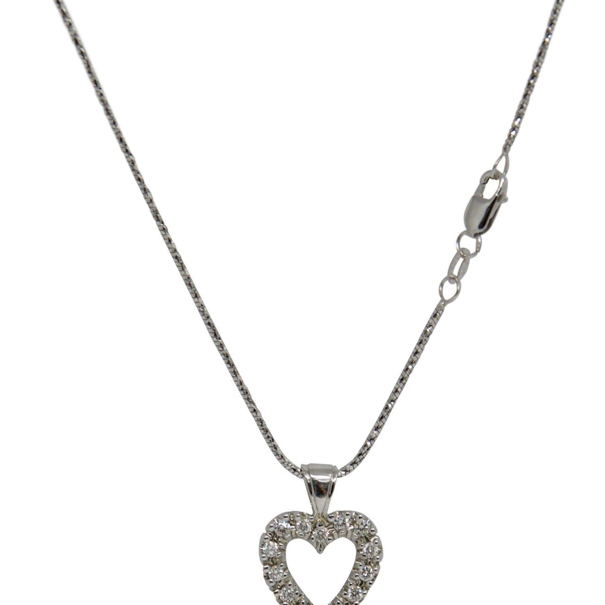 Diamond Heart Pendant Necklace