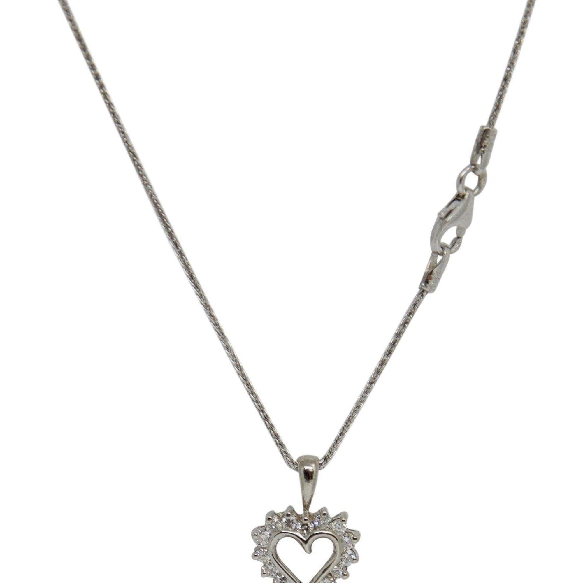 Diamond Heart Pendant Necklace