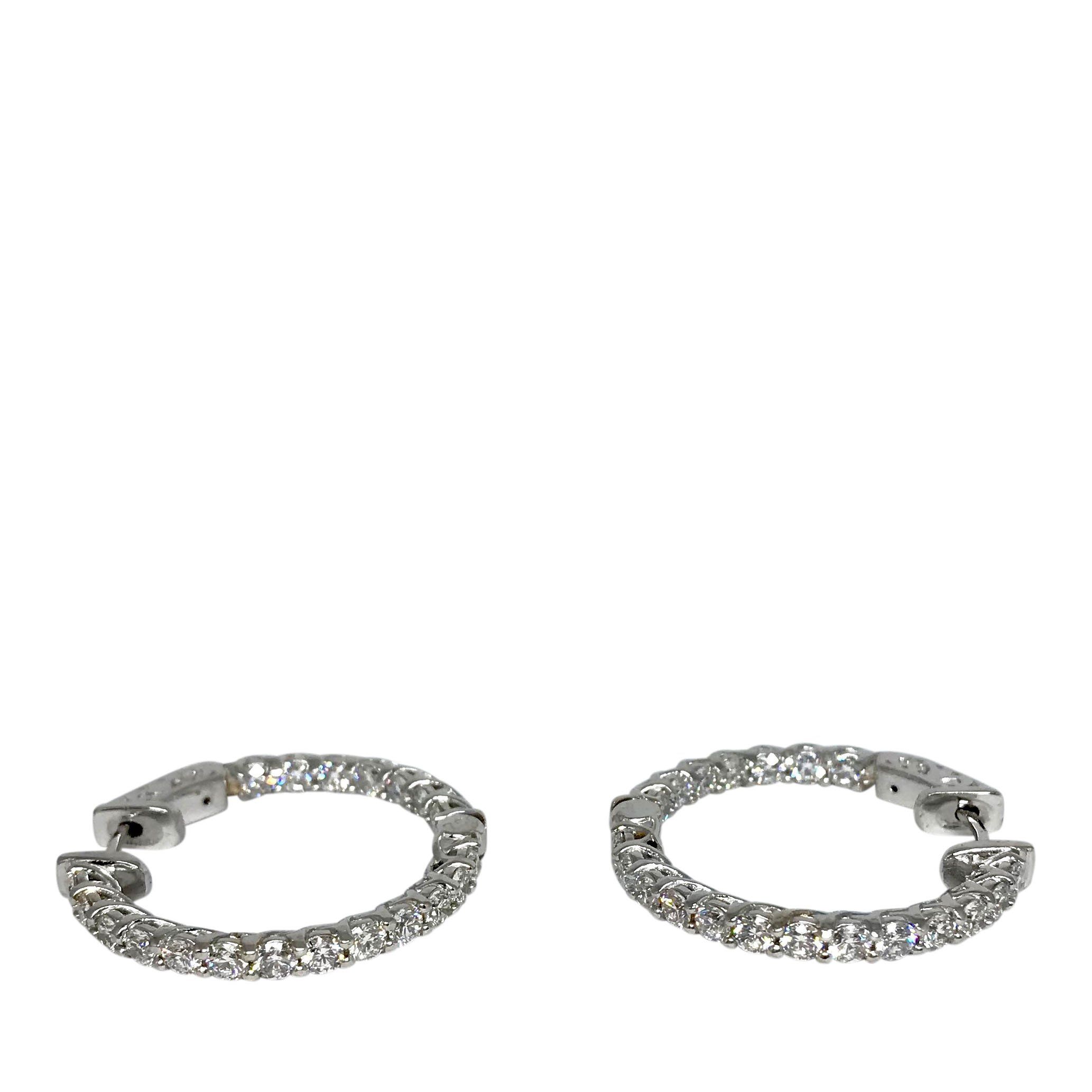 Diamond Hoop Earrings