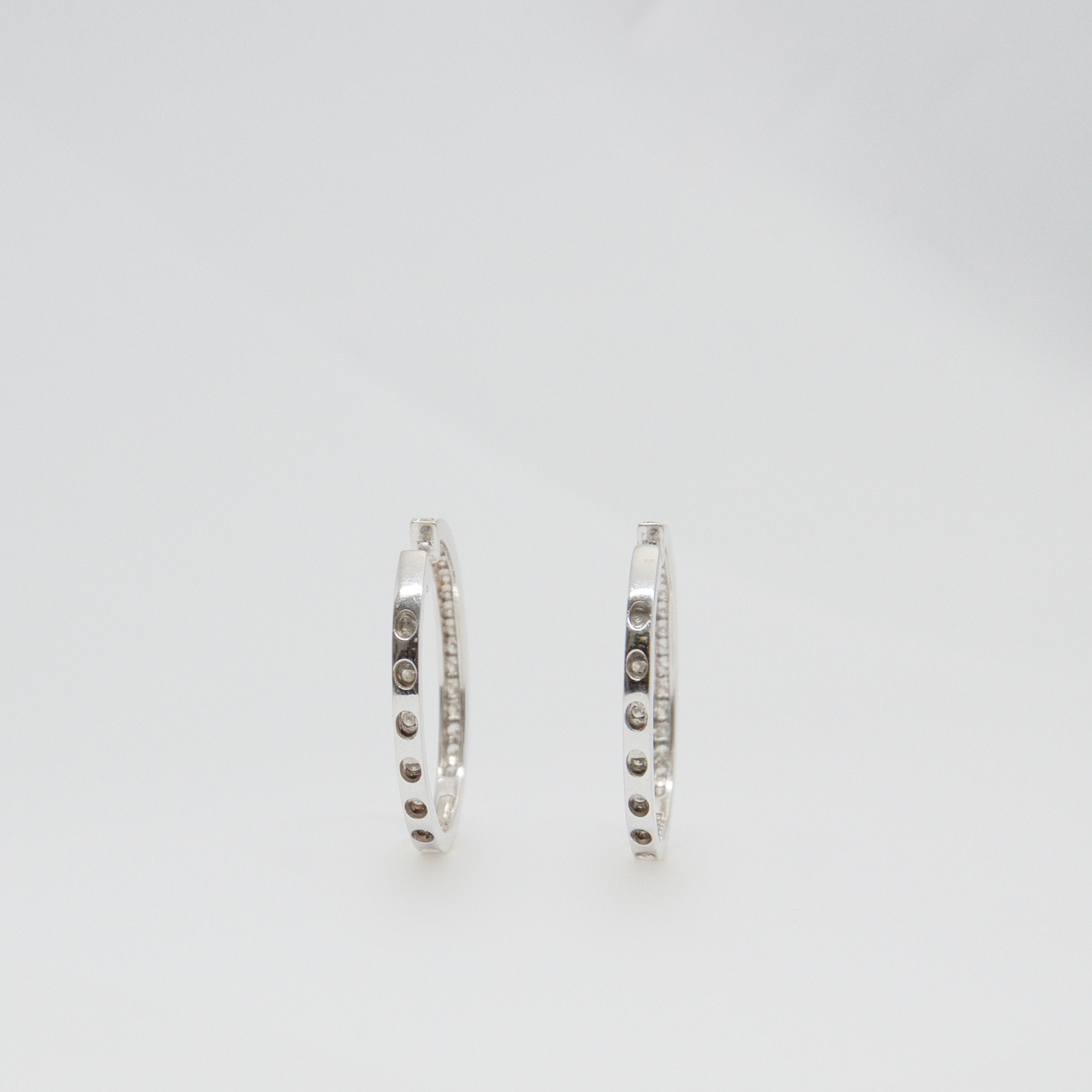 Diamond Hoop Earrings