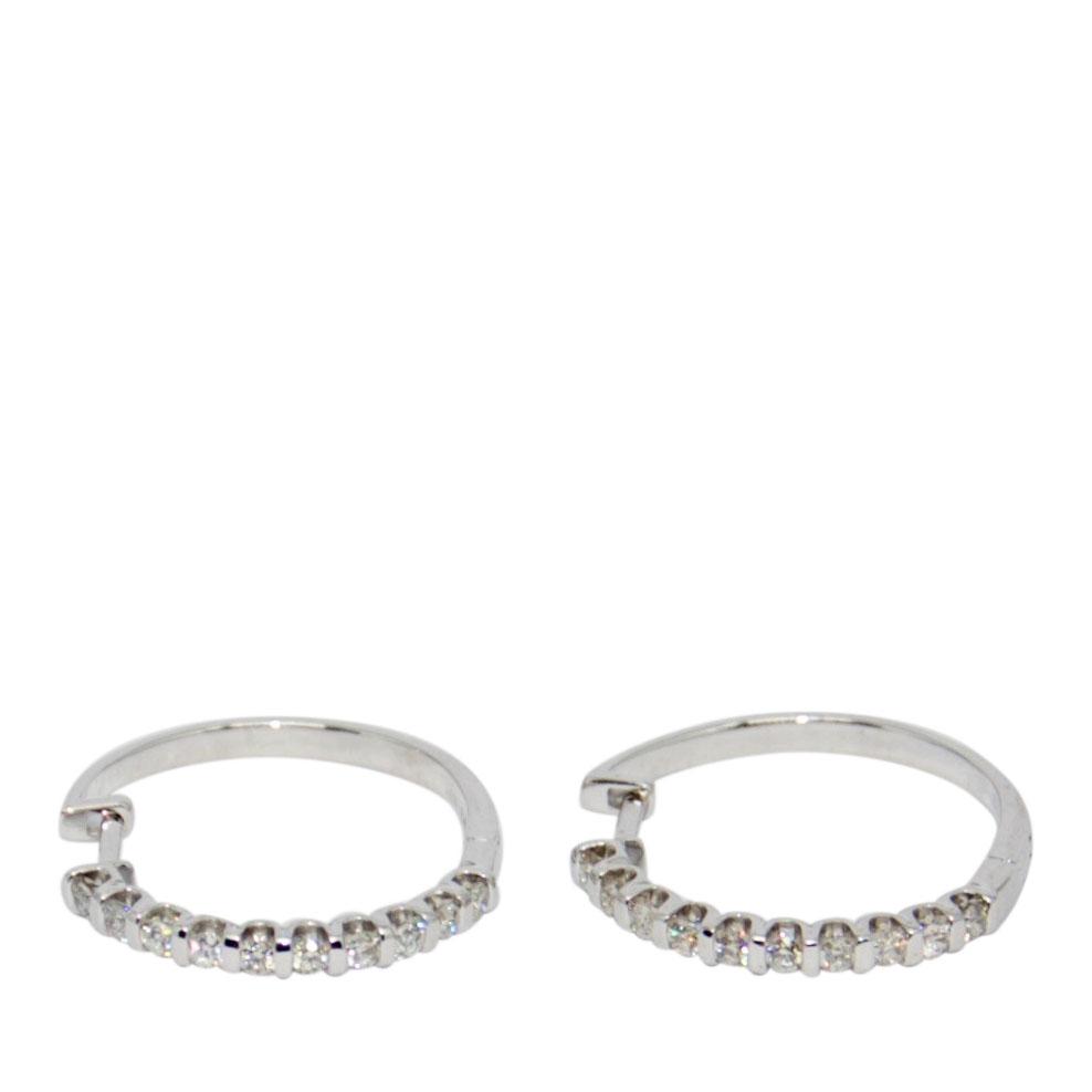Diamond Hoop Earrings