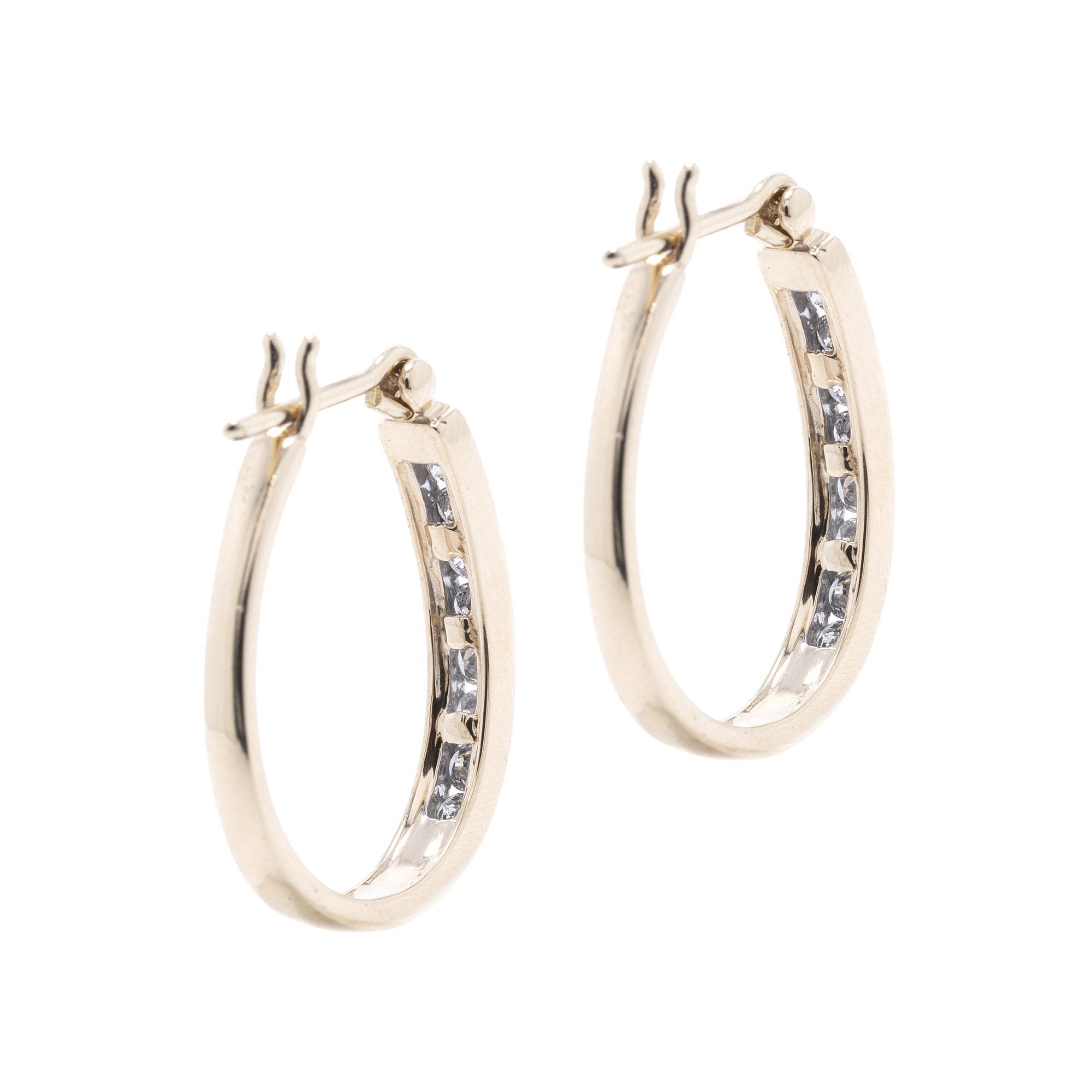 Diamond Hoop Earrings