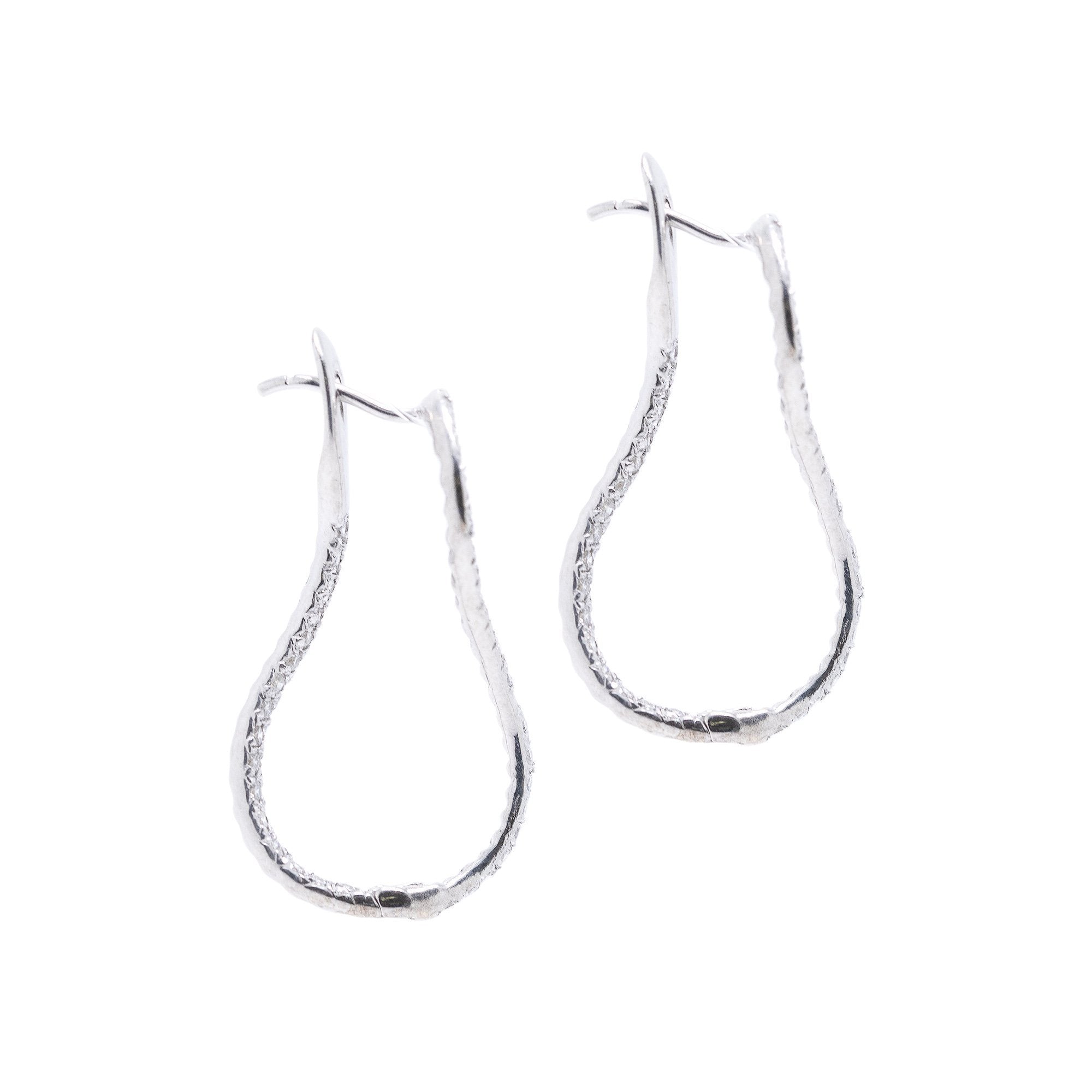 Diamond Hoop Earrings