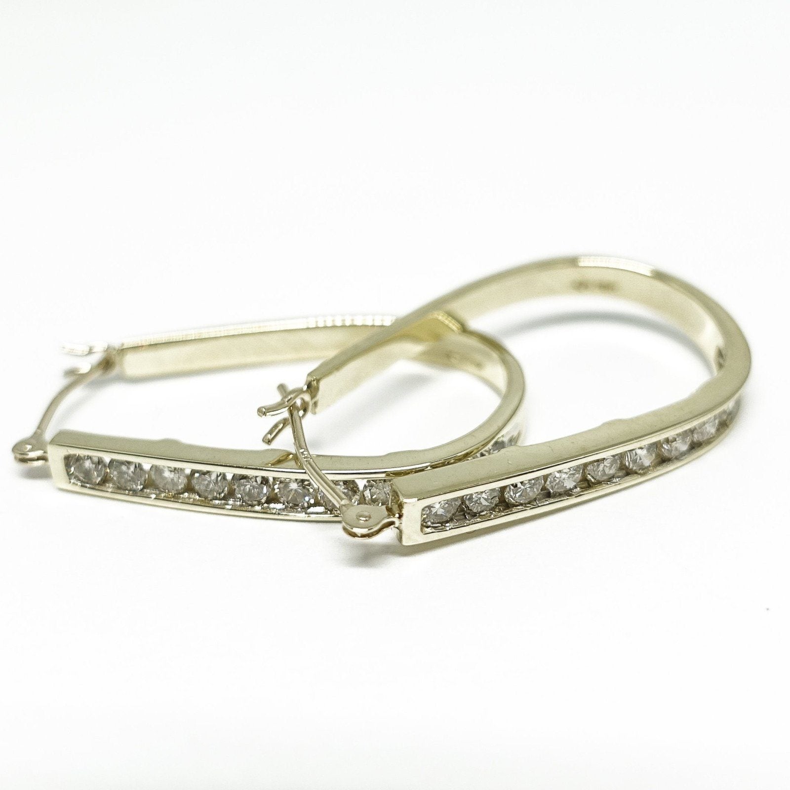 Diamond Hoop Earrings