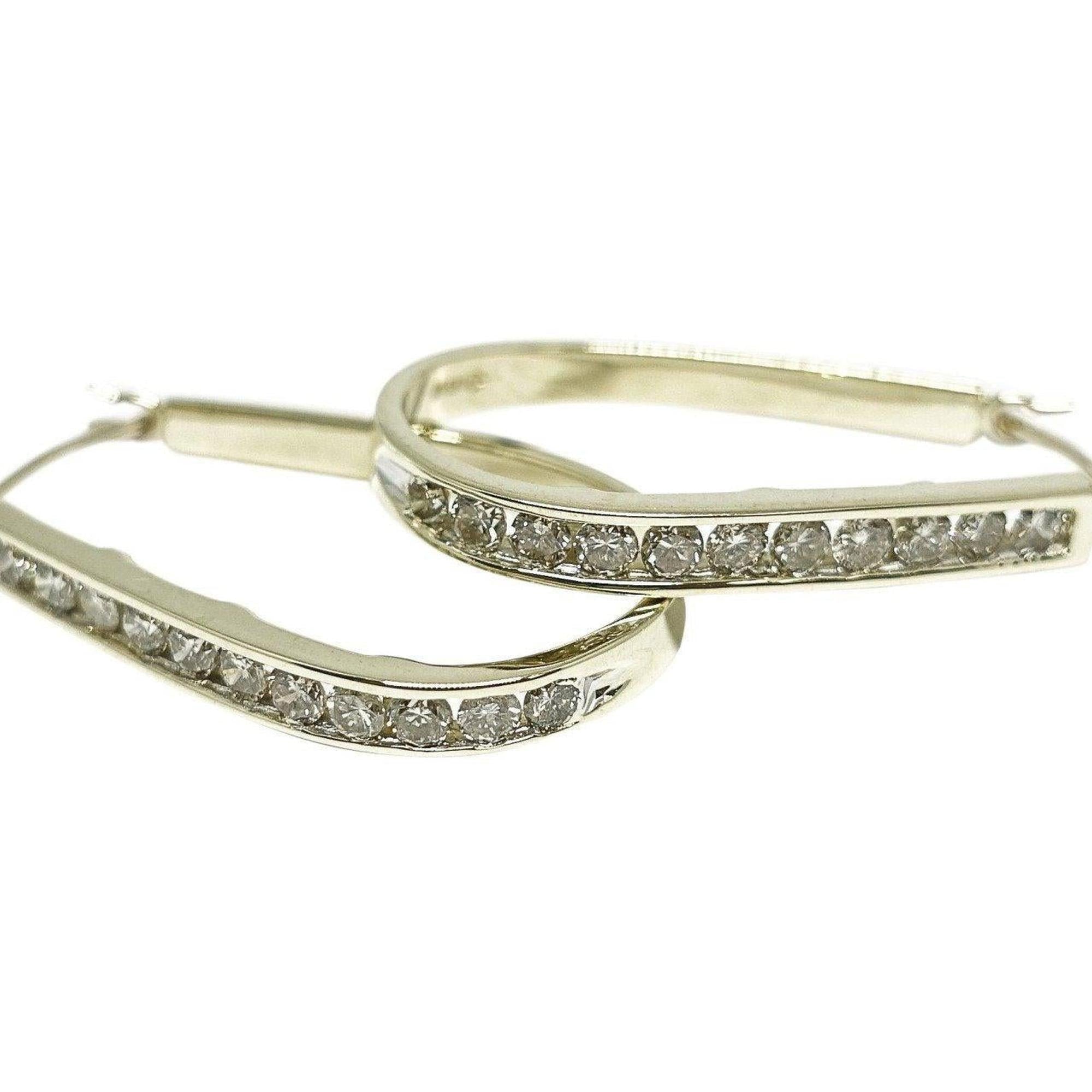 Diamond Hoop Earrings