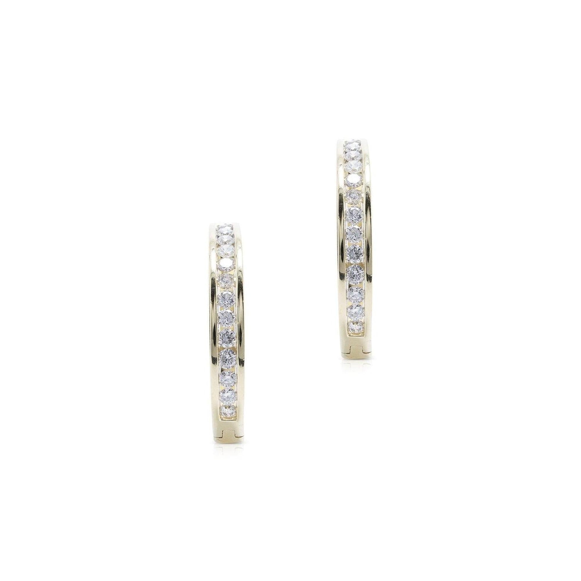 Diamond Hoop Earrings