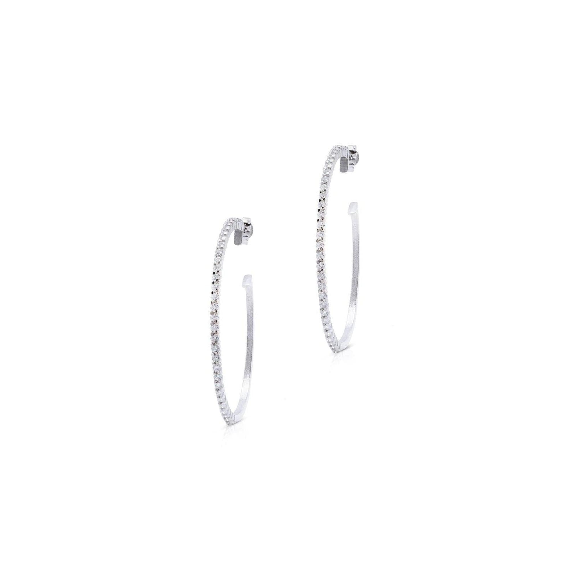 Diamond Hoop Earrings