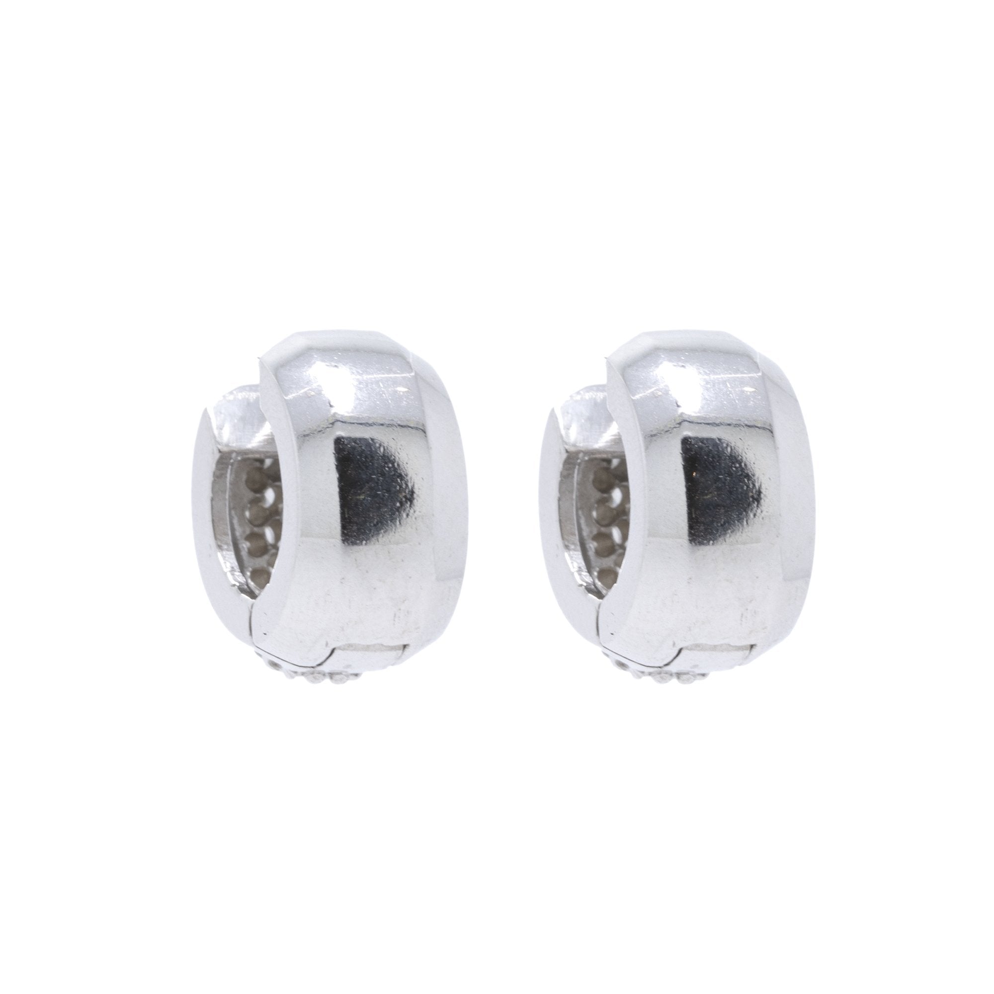 Diamond Huggie Earrings