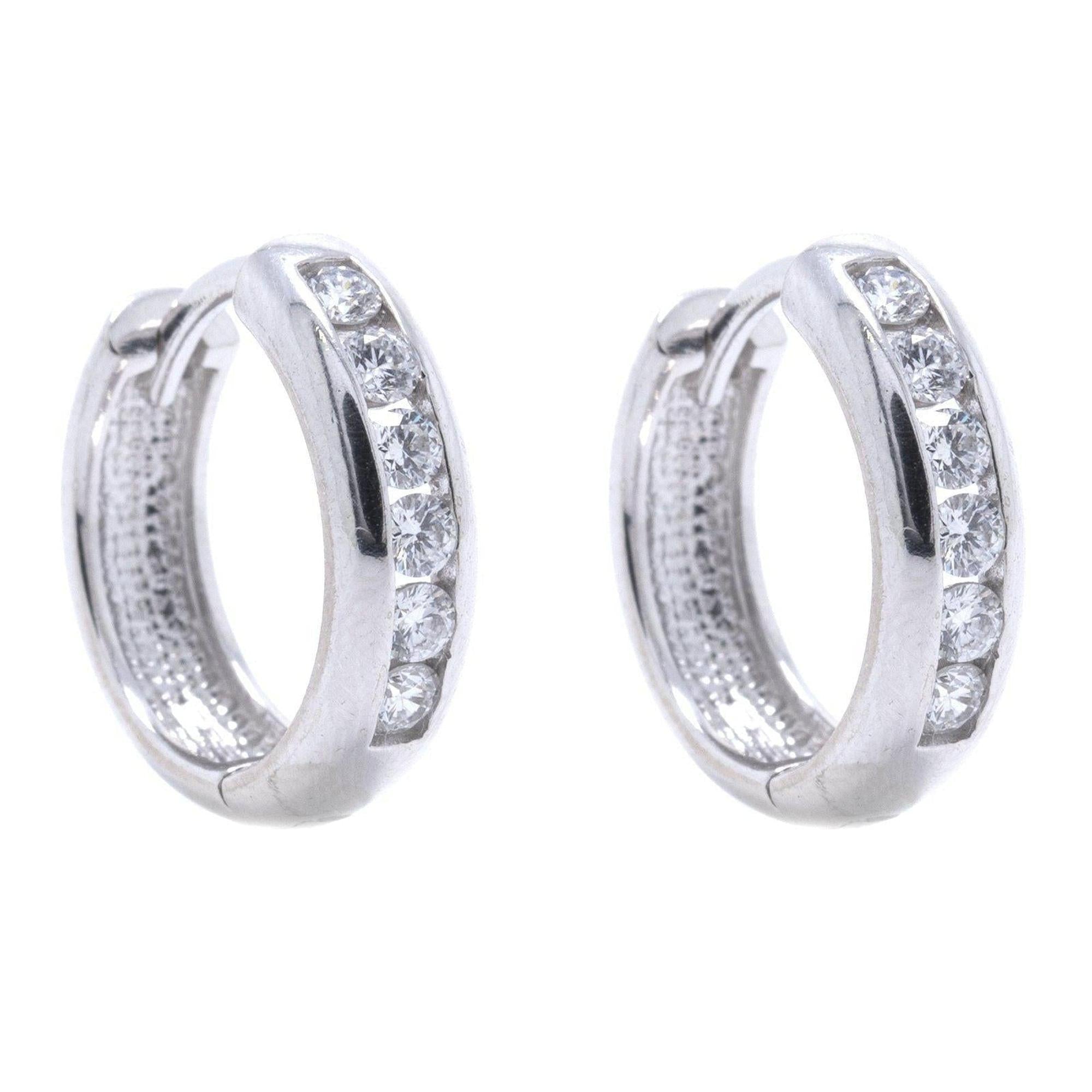 Diamond Huggy Earrings