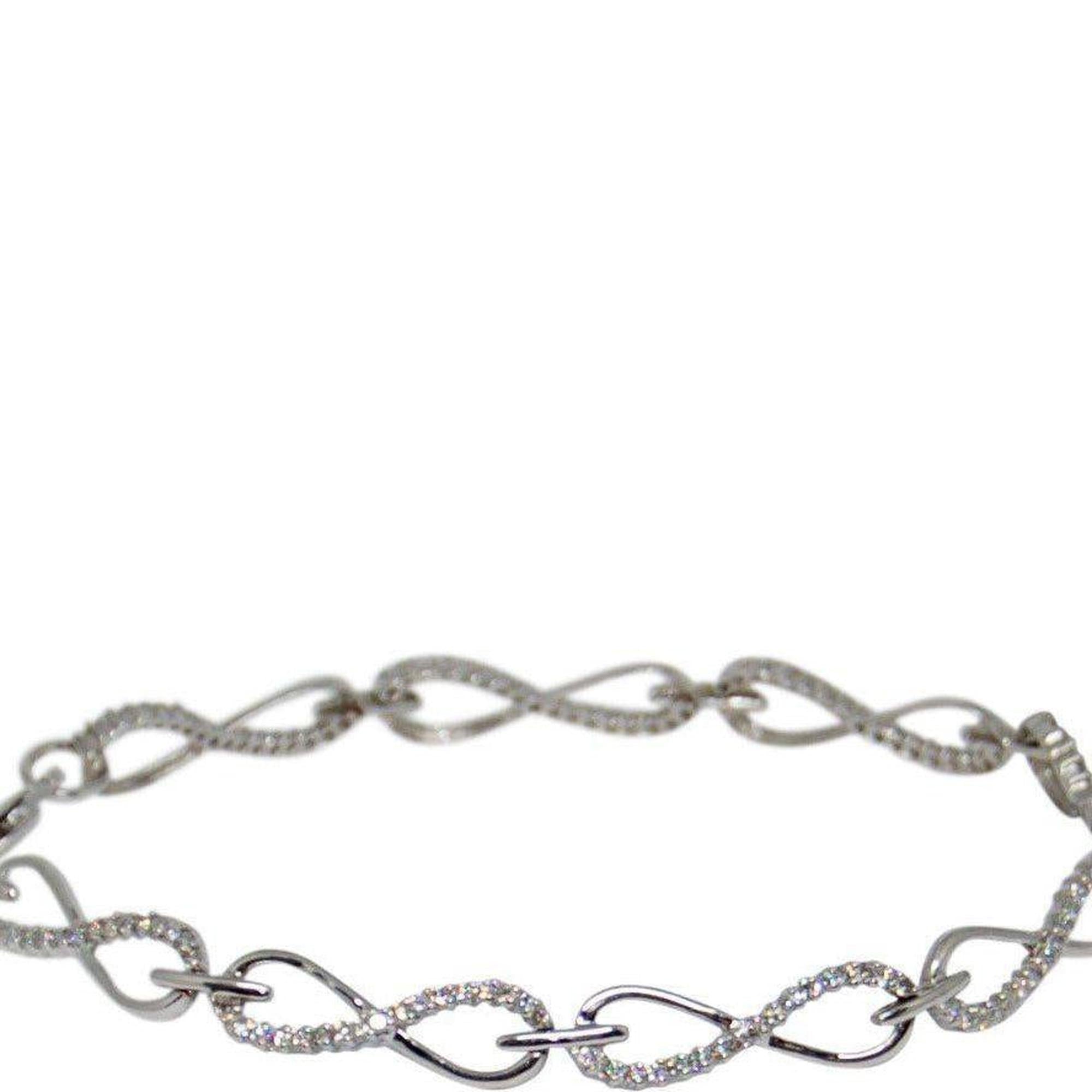Diamond Infinity Link Bracelet