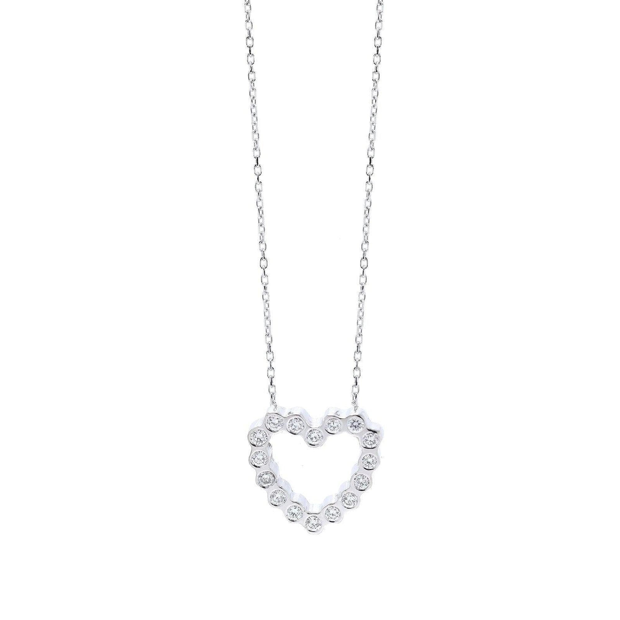 Diamond Mini Heart Pendant Necklace