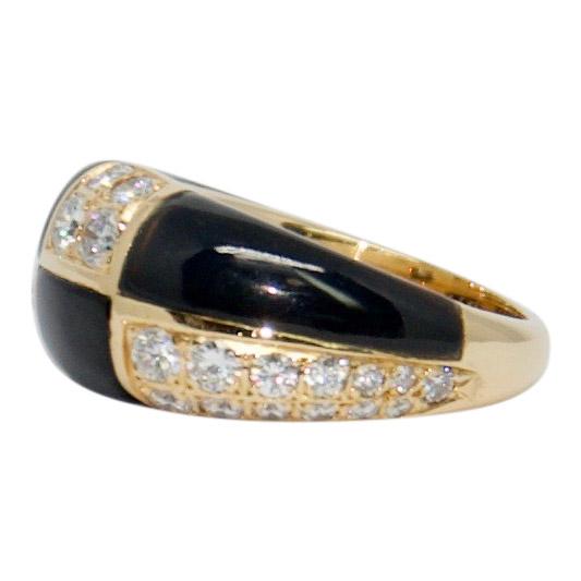 Diamond & Onyx Ring