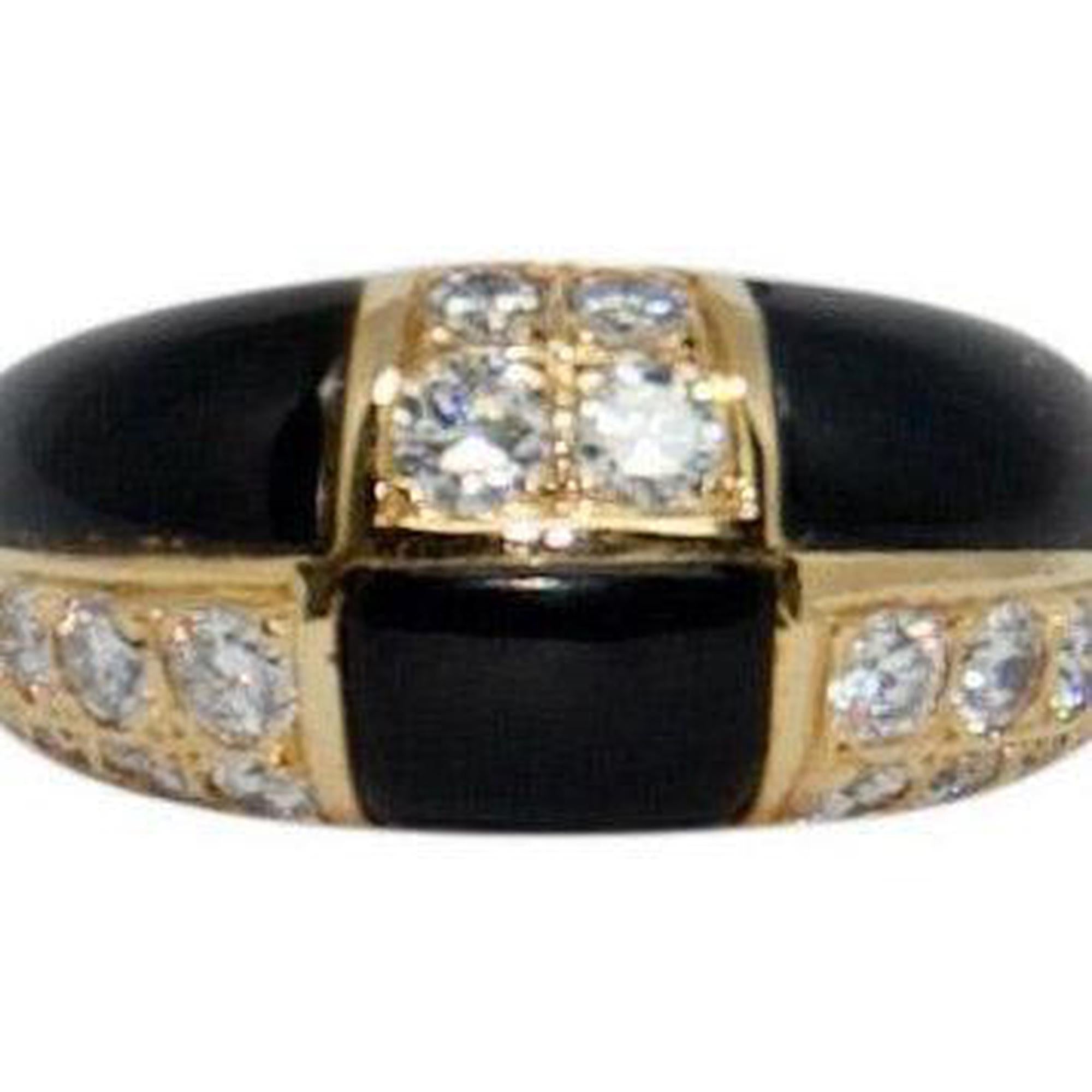 Diamond & Onyx Ring