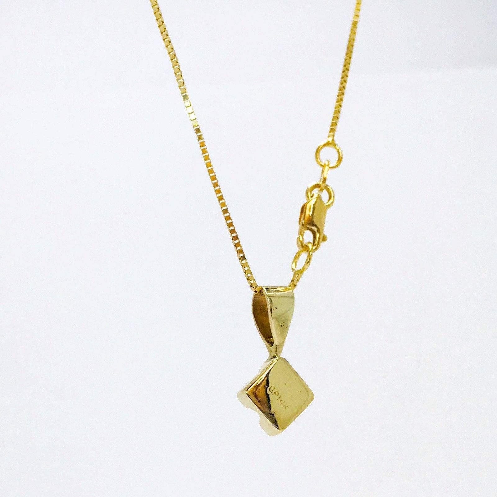 Diamond Solitaire Pendant Necklace