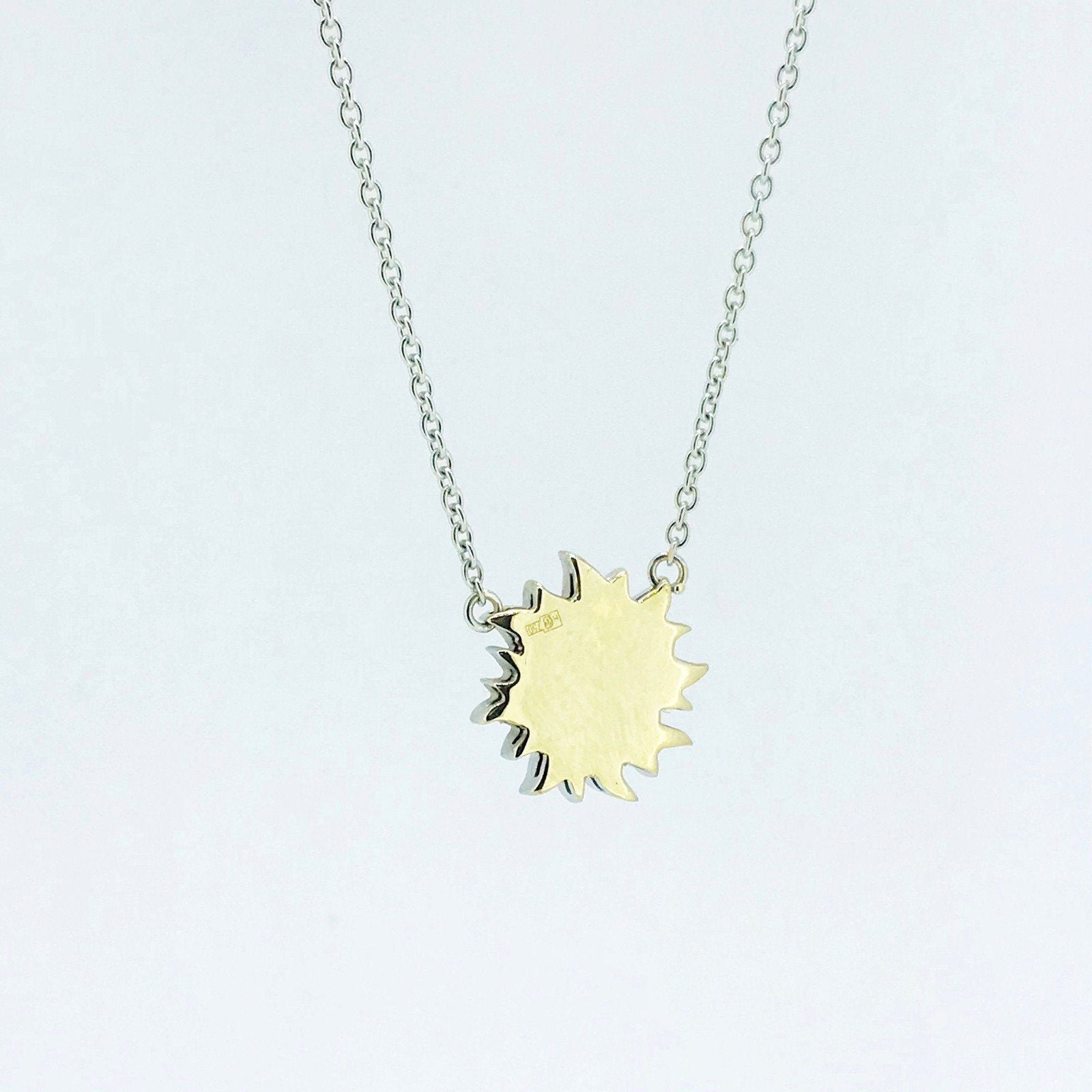 Diamond Starbust Pendant Necklace