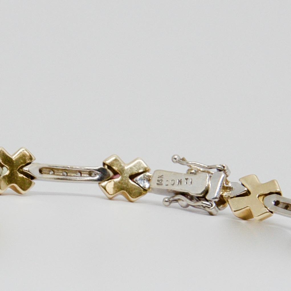 Diamond and Coloured Stone Bracelet