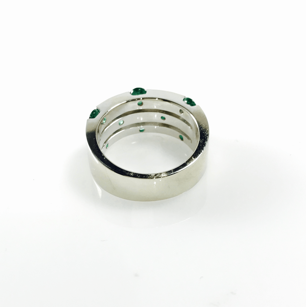 Diamond and Emerald Cocktail Ring