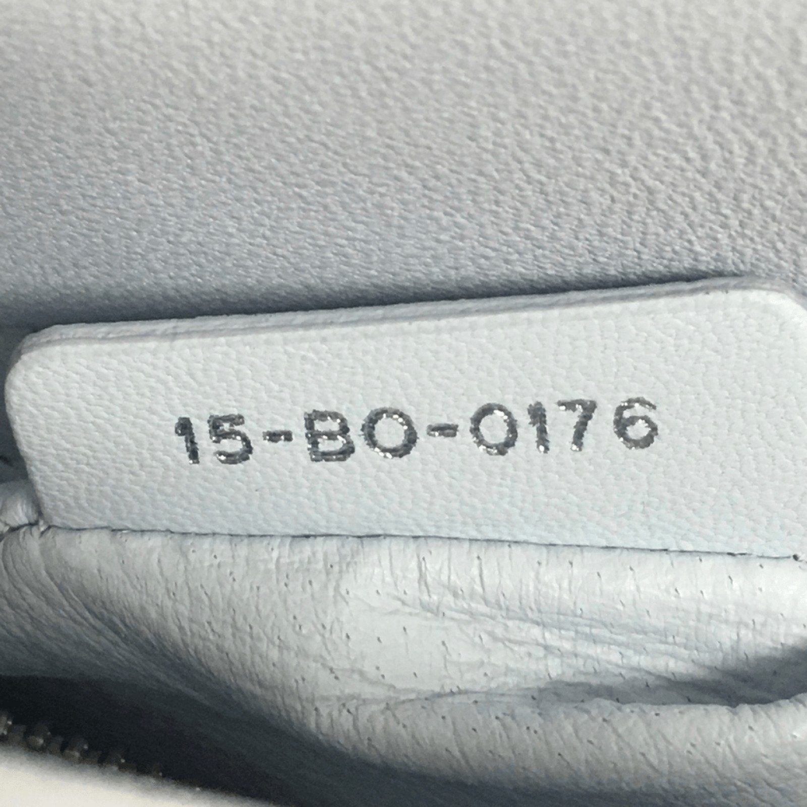 Dior Blue Mini Lady Dior with Crystal Strap