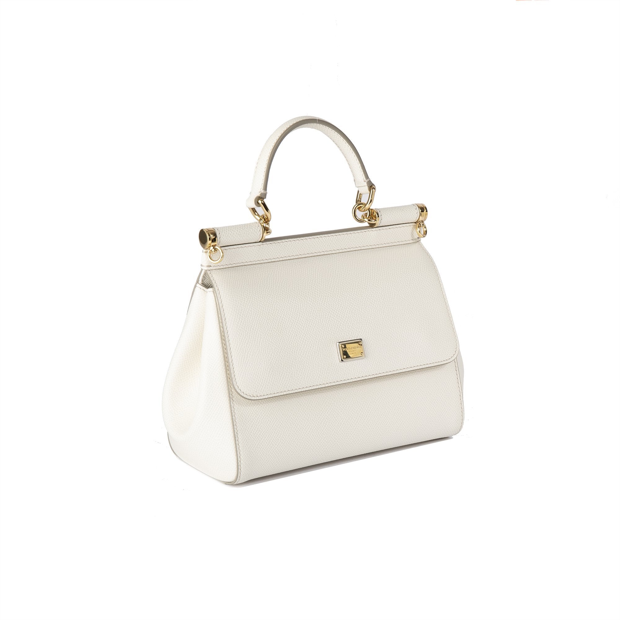 Dolce & Gabbana Small Dauphine Leather Sicily Bag