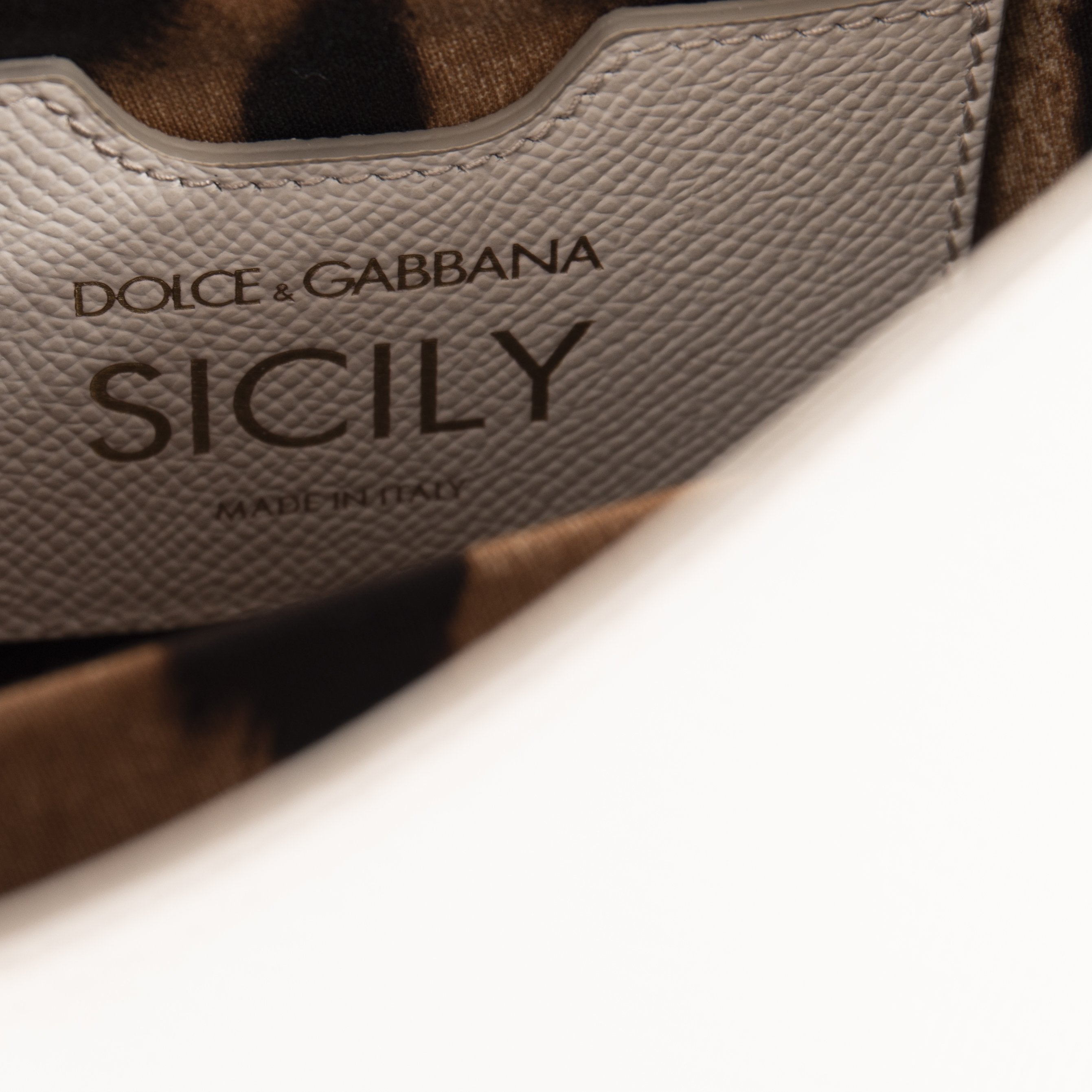 Dolce & Gabbana Small Dauphine Leather Sicily Bag