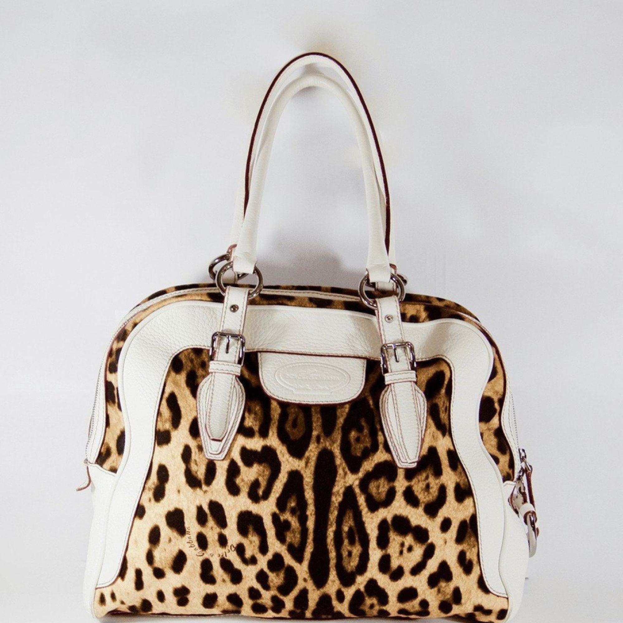 Dolce and Gabbana Leopard Animalier Tote