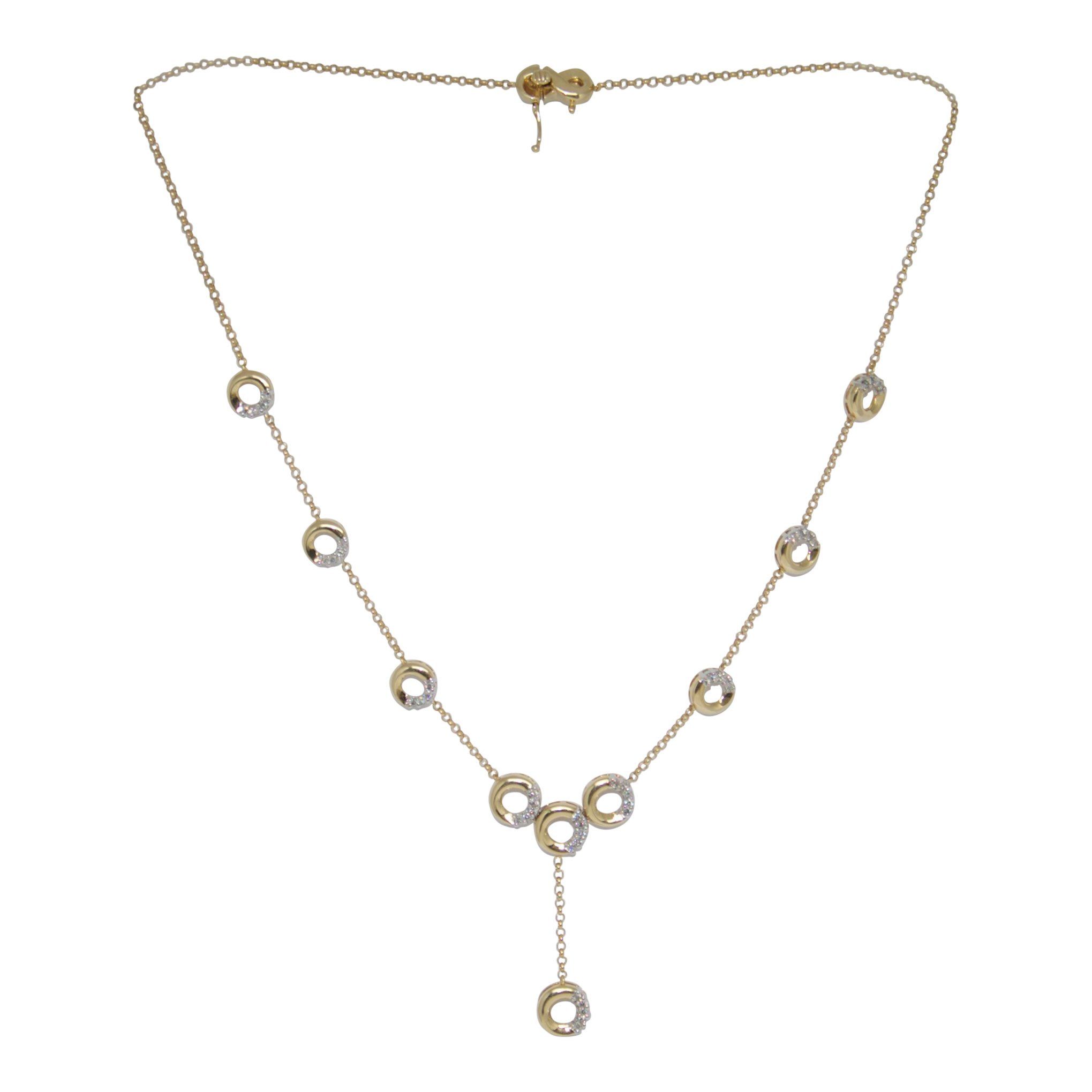 Drop Necklace with Diamonds