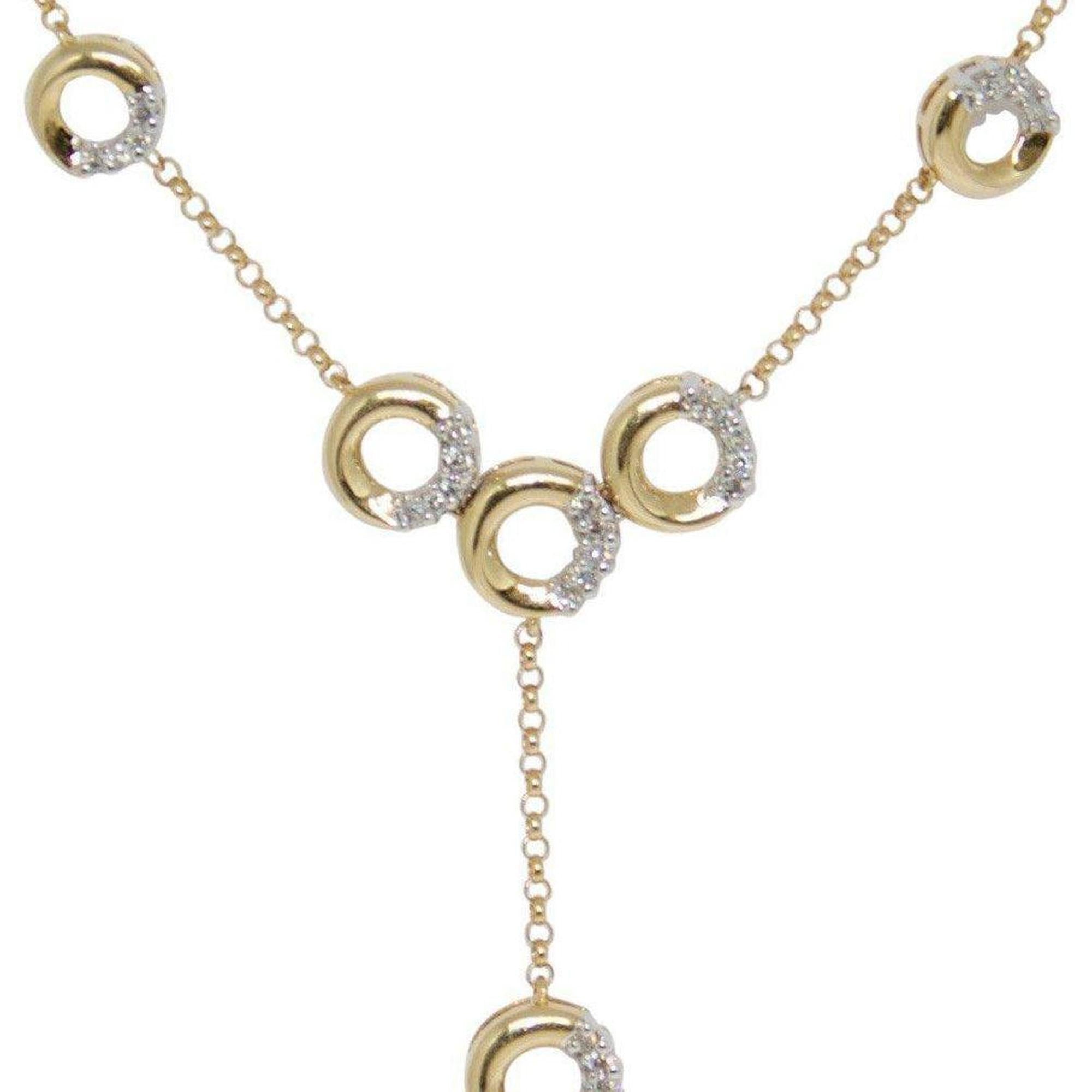Drop Necklace with Diamonds