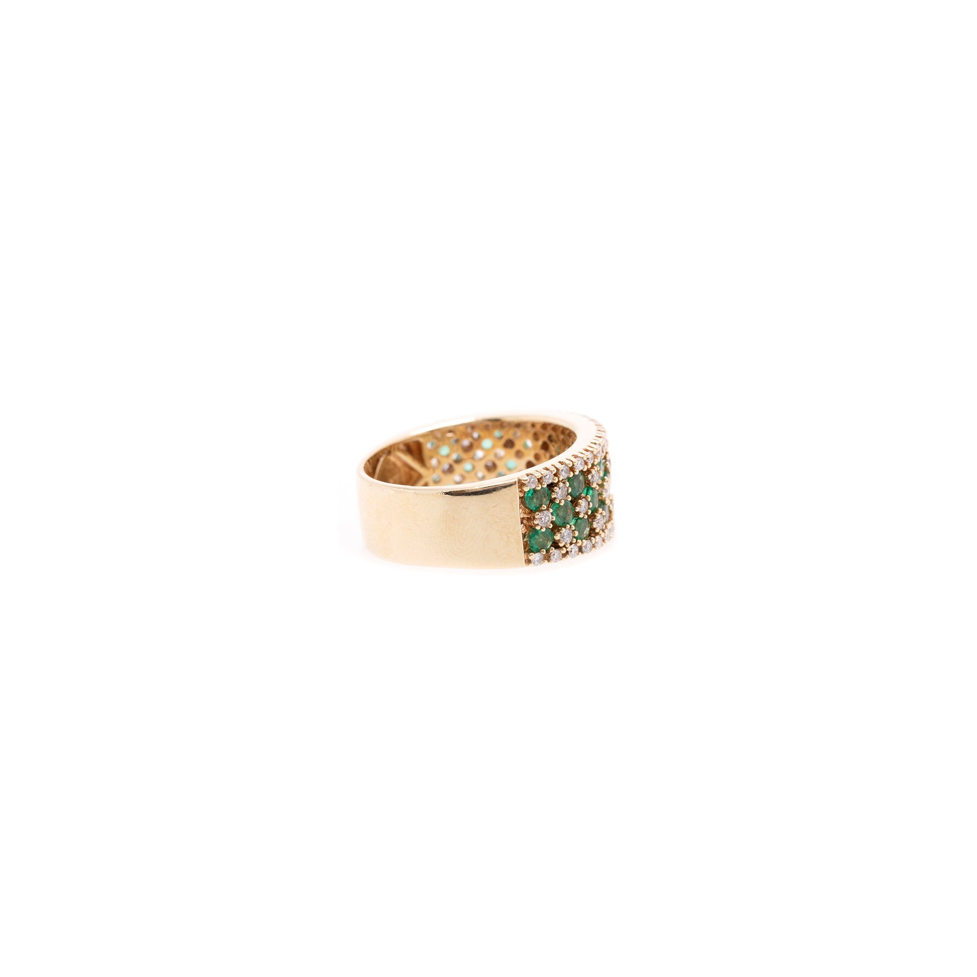 EFFY 14k Gold Emerald and Diamond Ring
