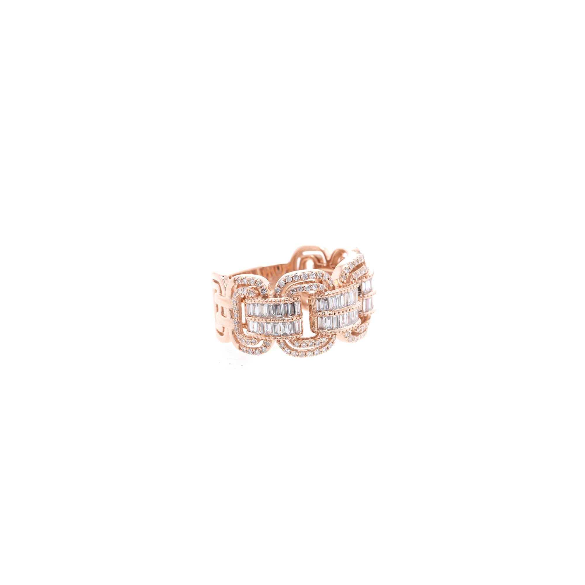 EFFY 14k Rose Gold Duo Diamond Statement Ring