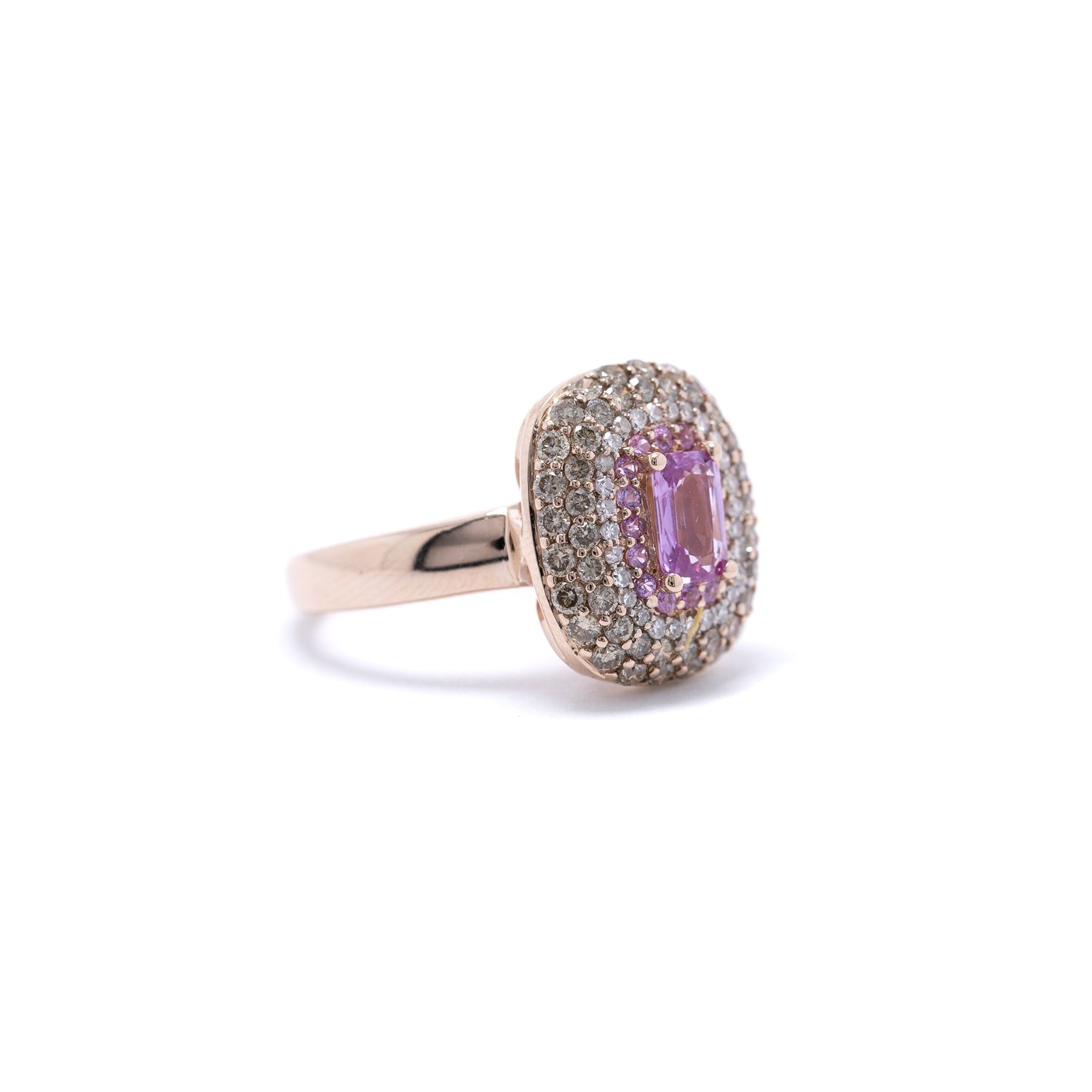 EFFY Pink Sapphire and Diamond Ring