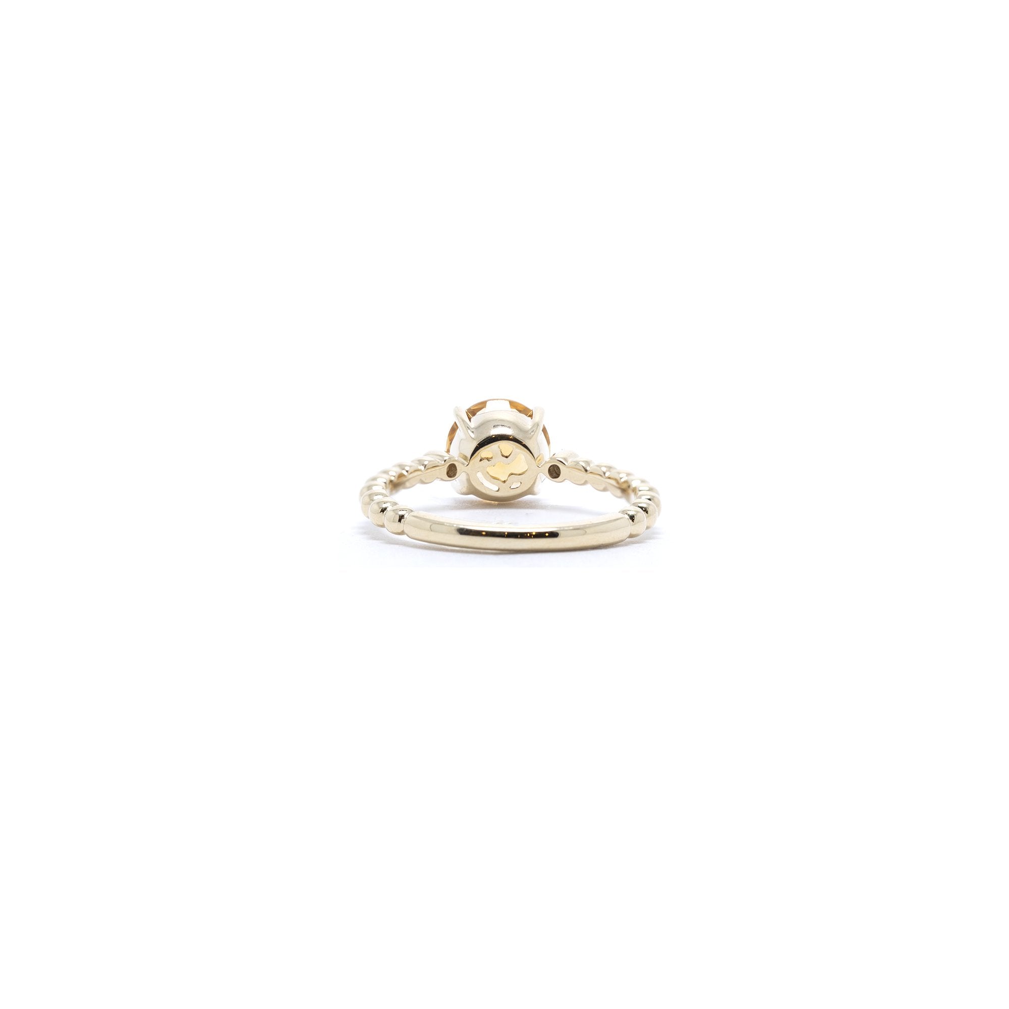 EFFY Sunset 14k Gold Citrine & Diamond Ring