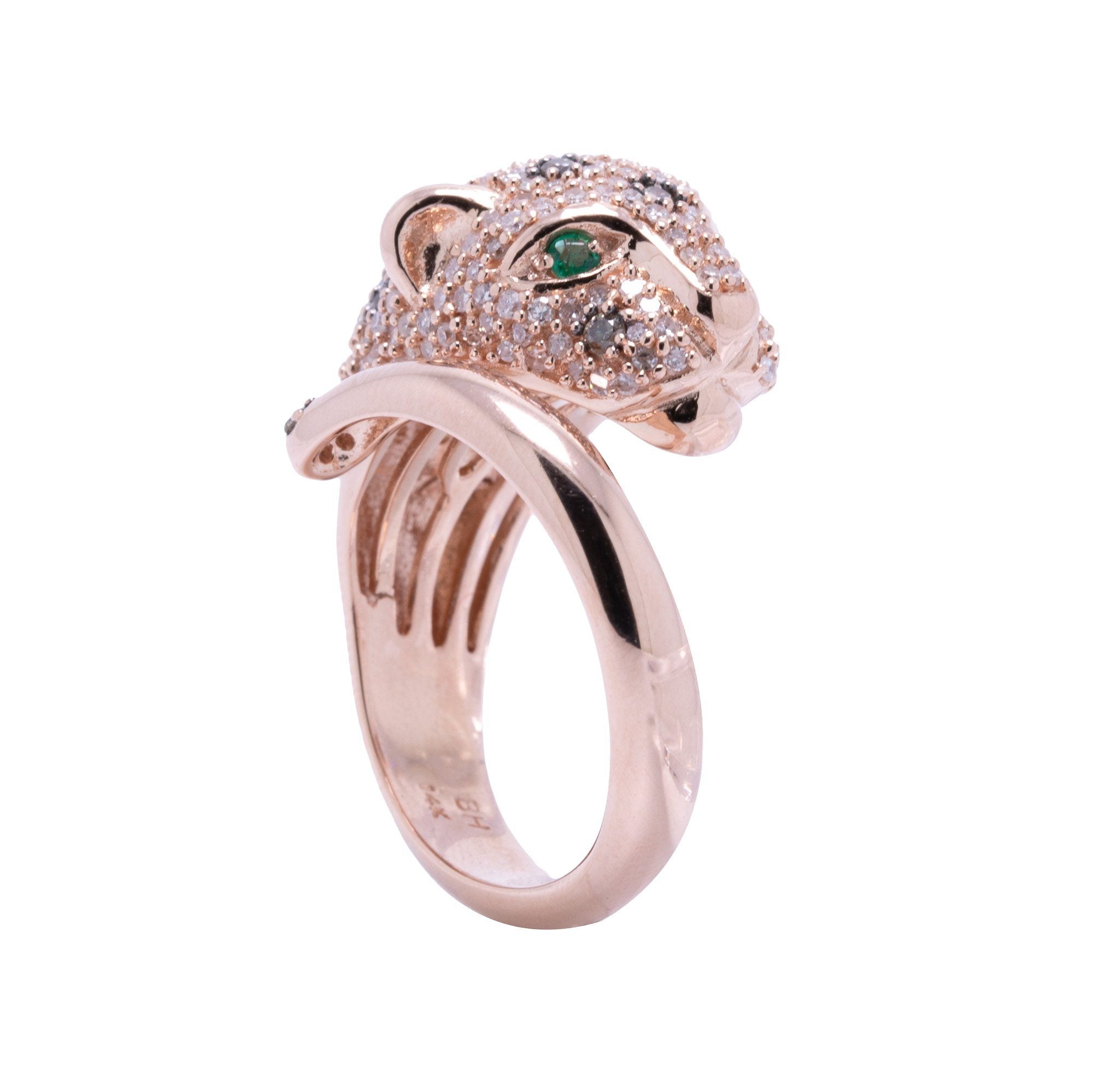 Effy Rose Gold and Diamond Panther Ring