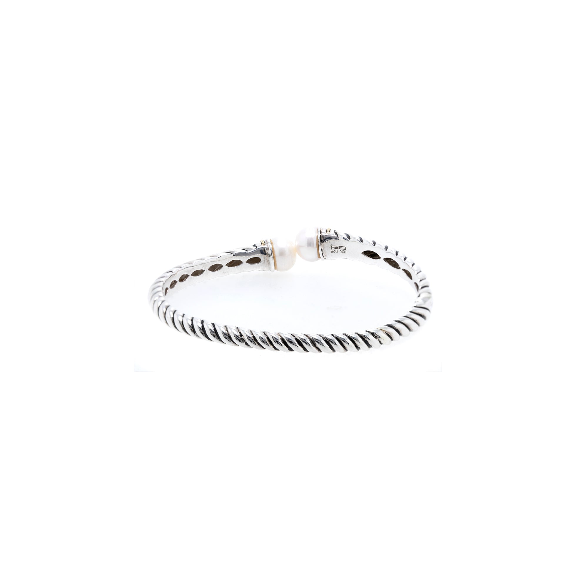 Effy Two-Tone Pearl Bangle Bracelet