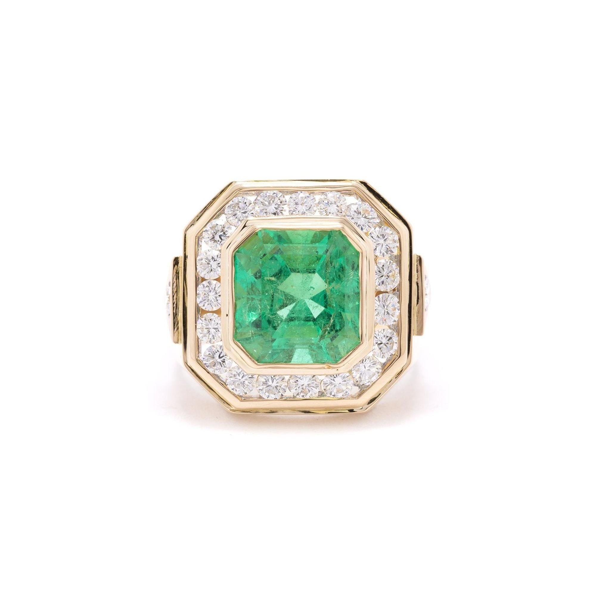 Emerald & Diamond Ring