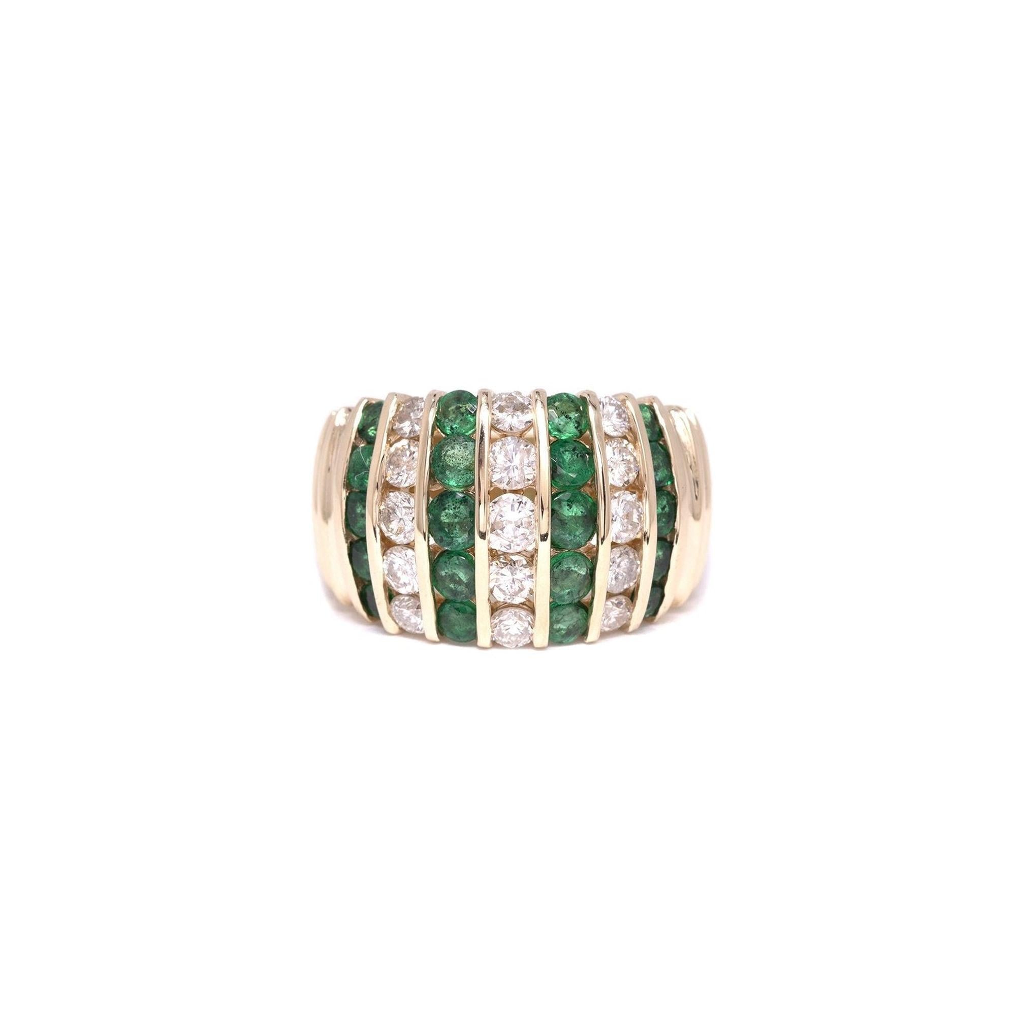 Emerald & Diamond Ring
