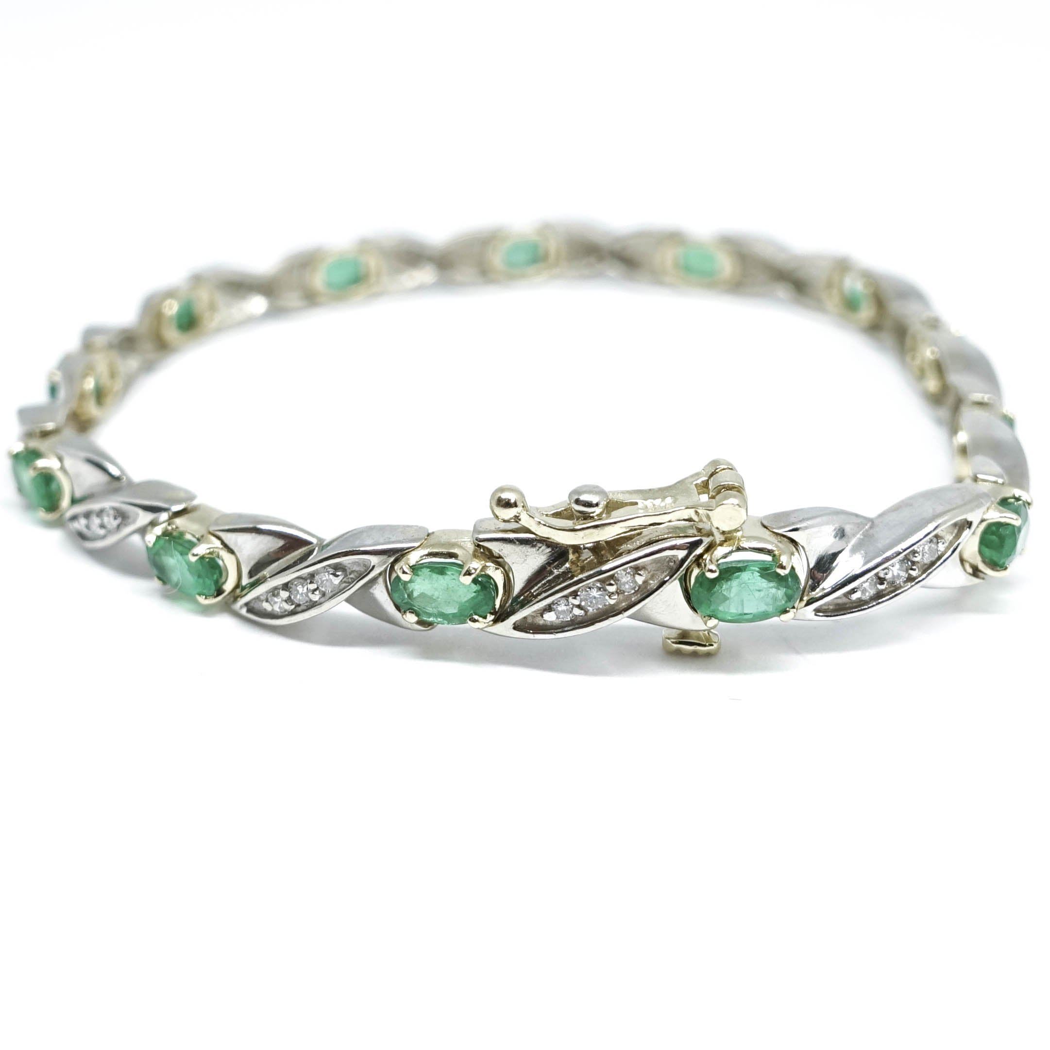 Emerald and Diamond Bracelet