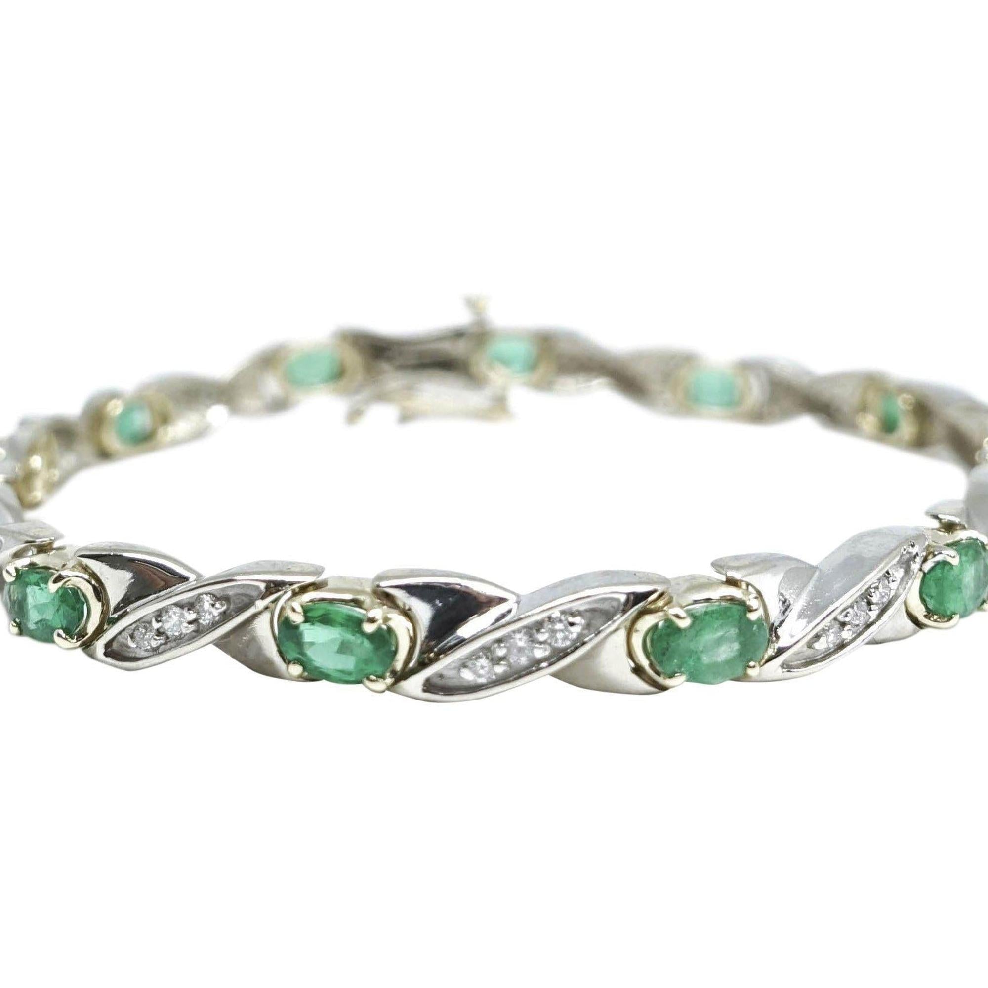 Emerald and Diamond Bracelet
