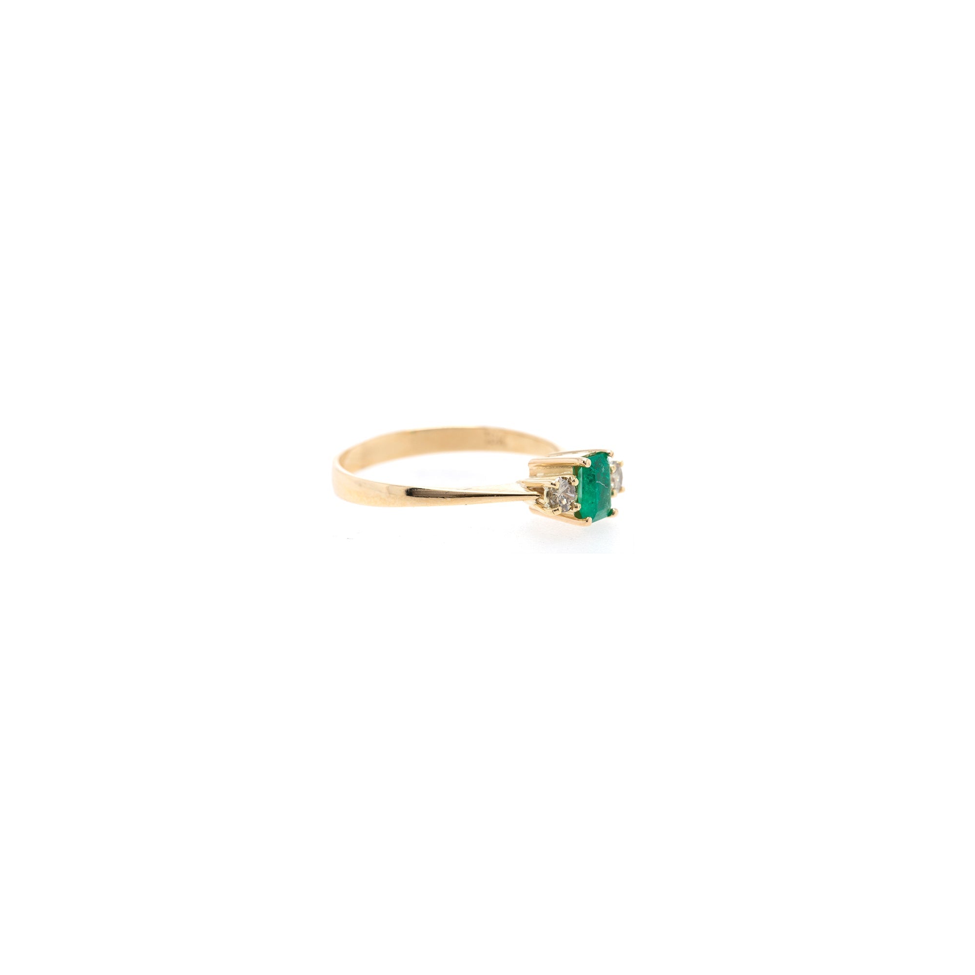 Emerald and Diamond Ring
