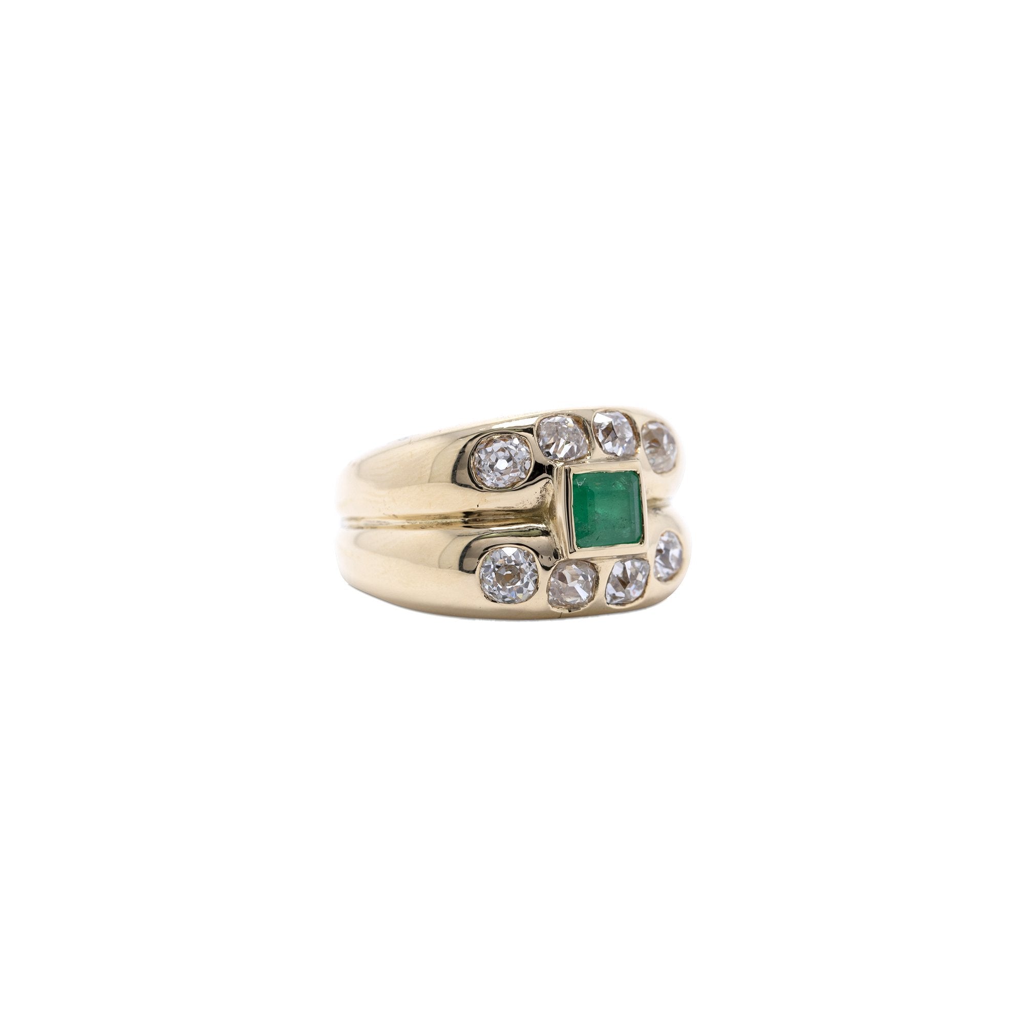 Emerald and Diamond Ring