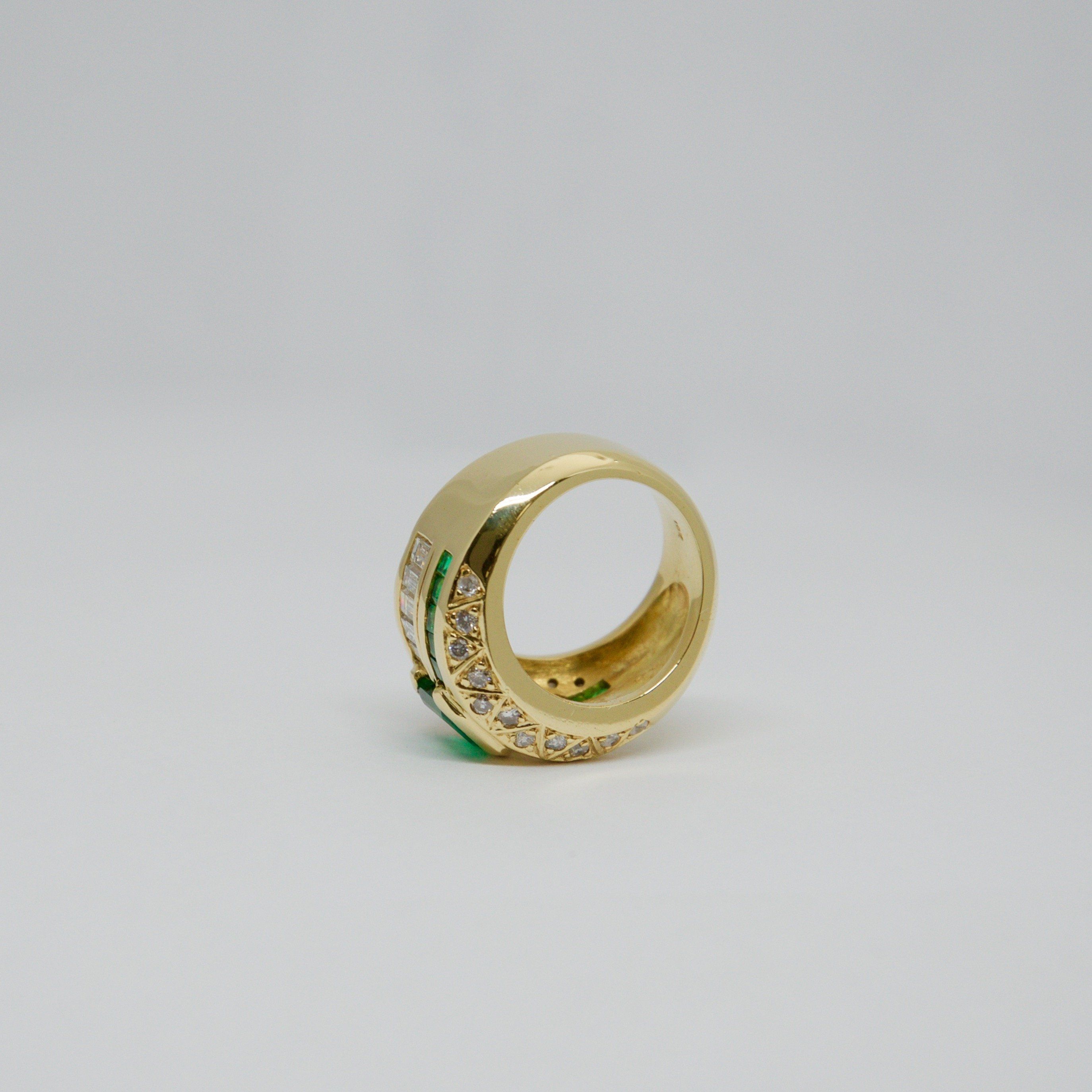 Emerald and Diamond Ring