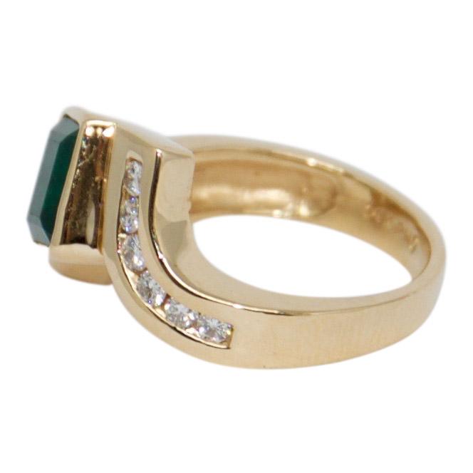 Emerald and Diamond Ring