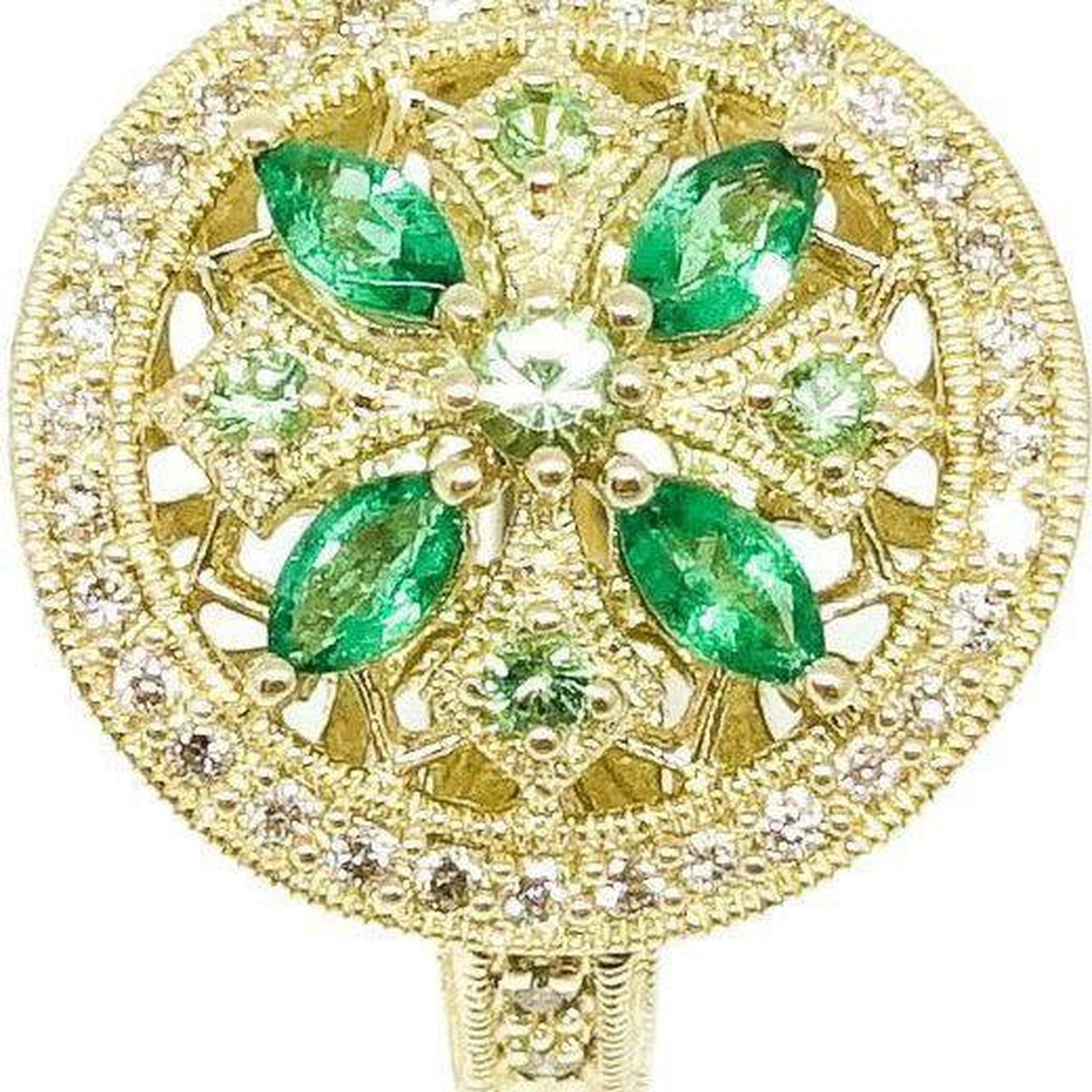 Emerald and Diamond Ring