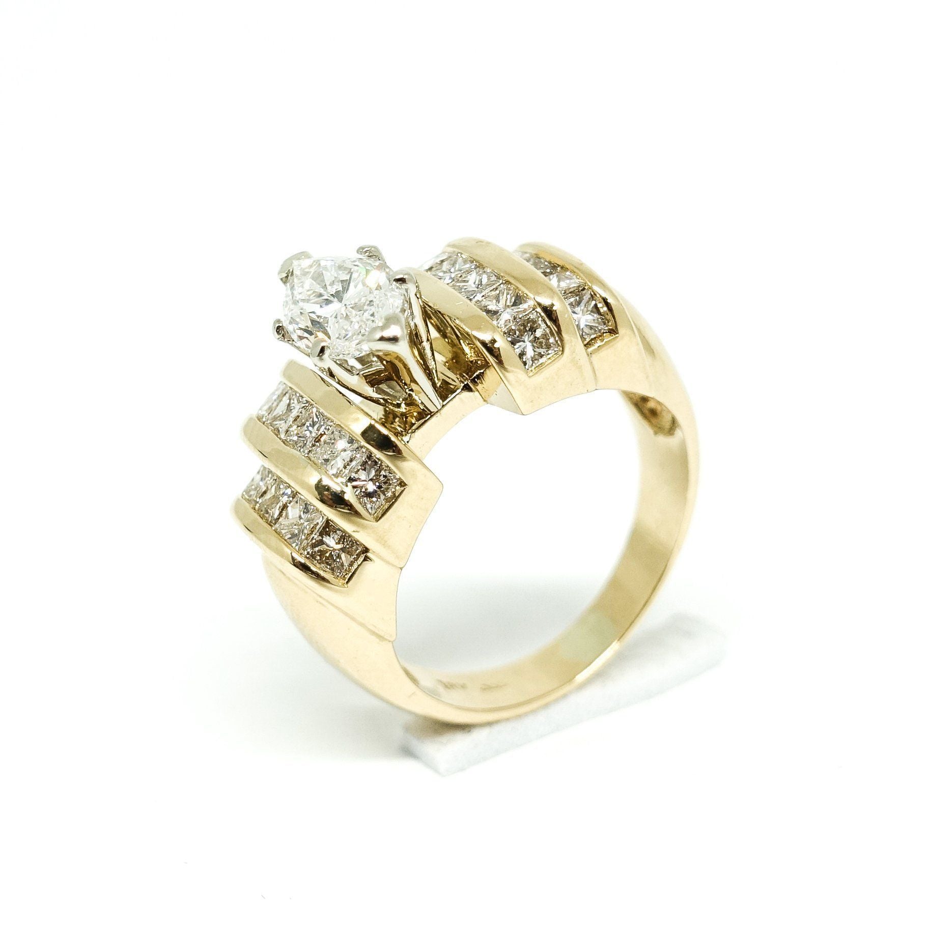 Estate 1.01ct Marquise Diamond Engagement Ring