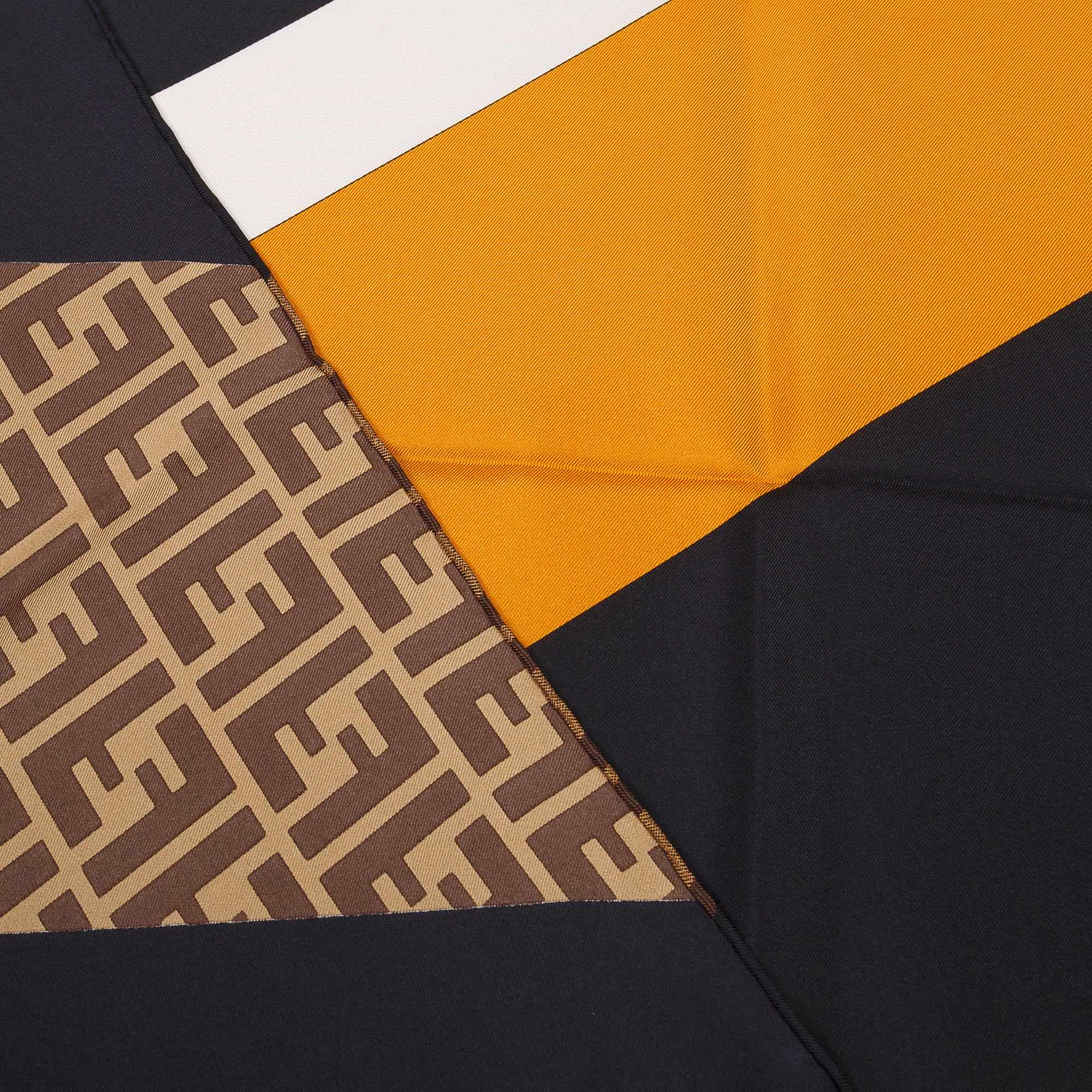 Fendi 3D Zucca Silk Twill Foulard