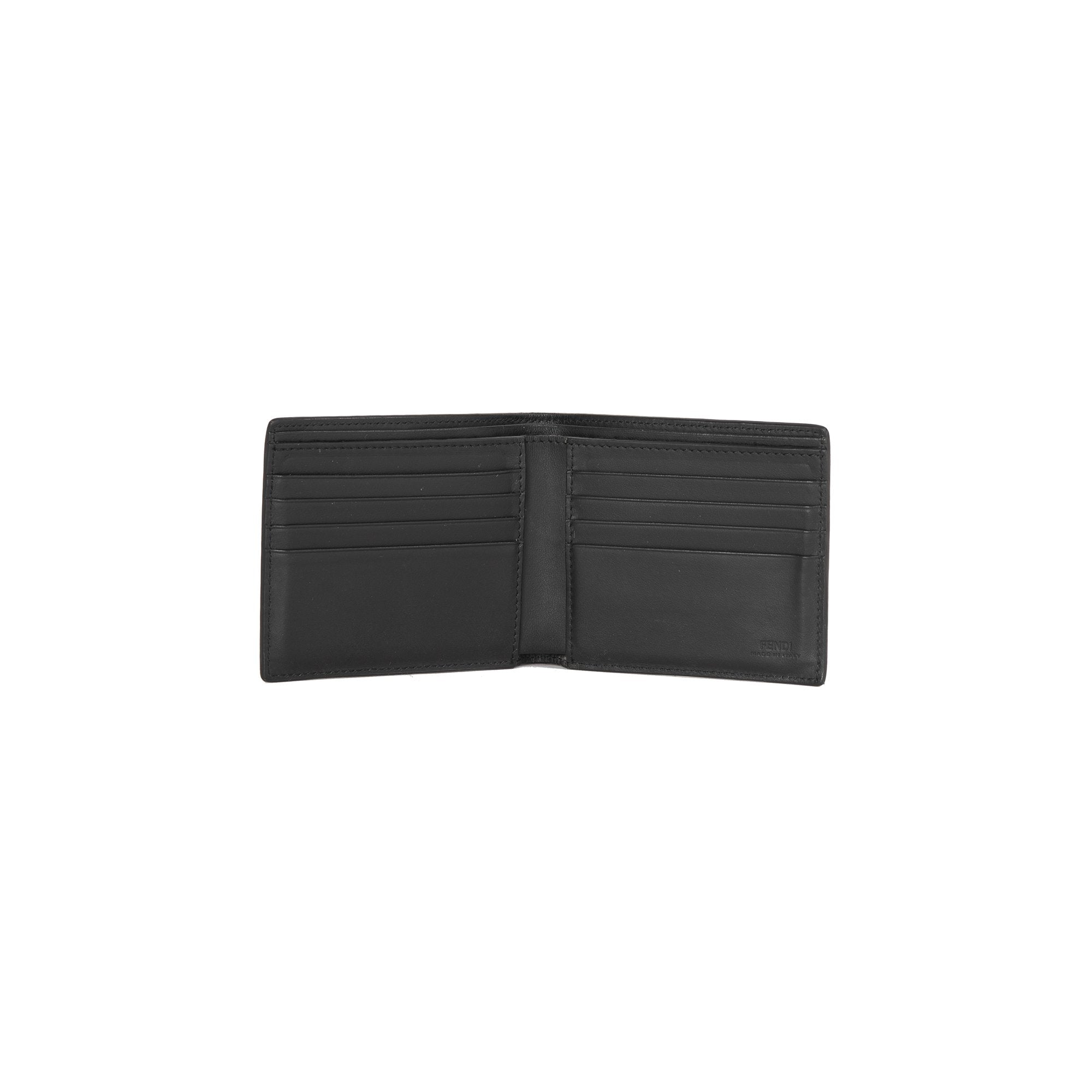 Fendi Black Bag Bugs Bifold Wallet