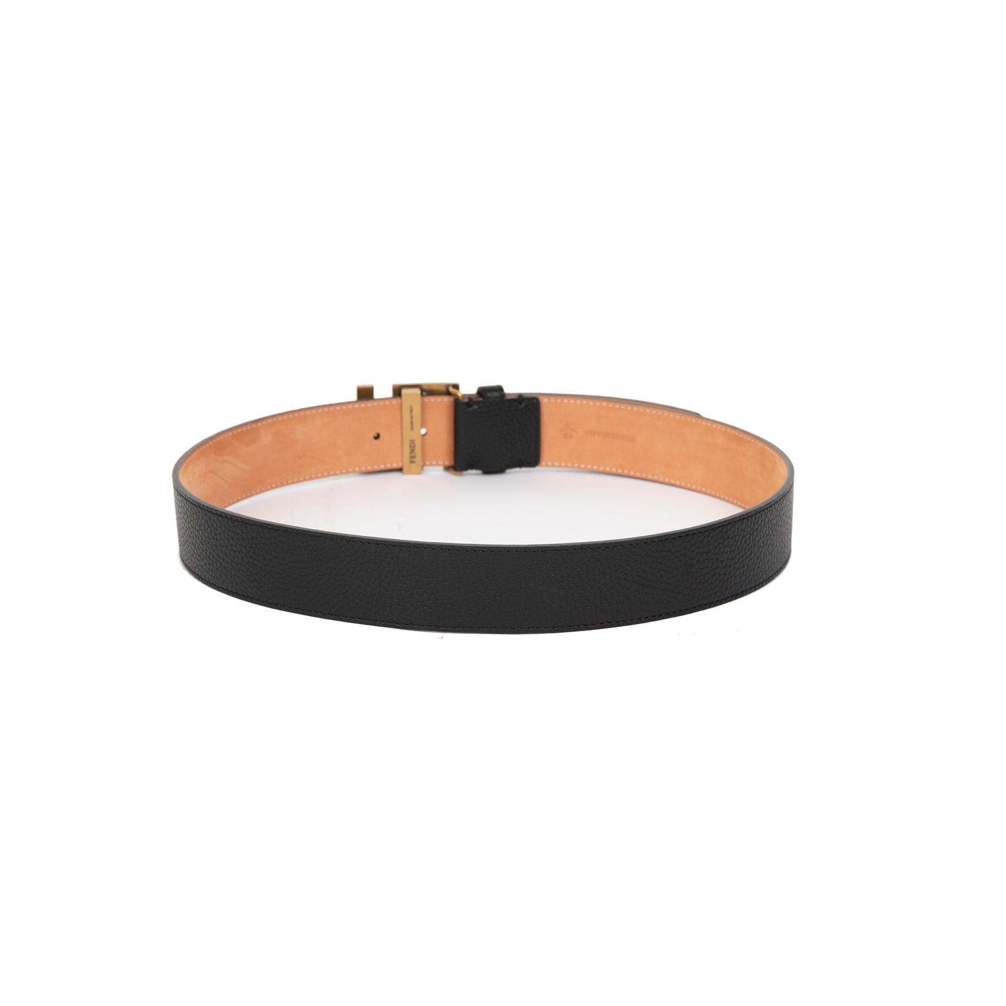 Fendi Black Leather Belt