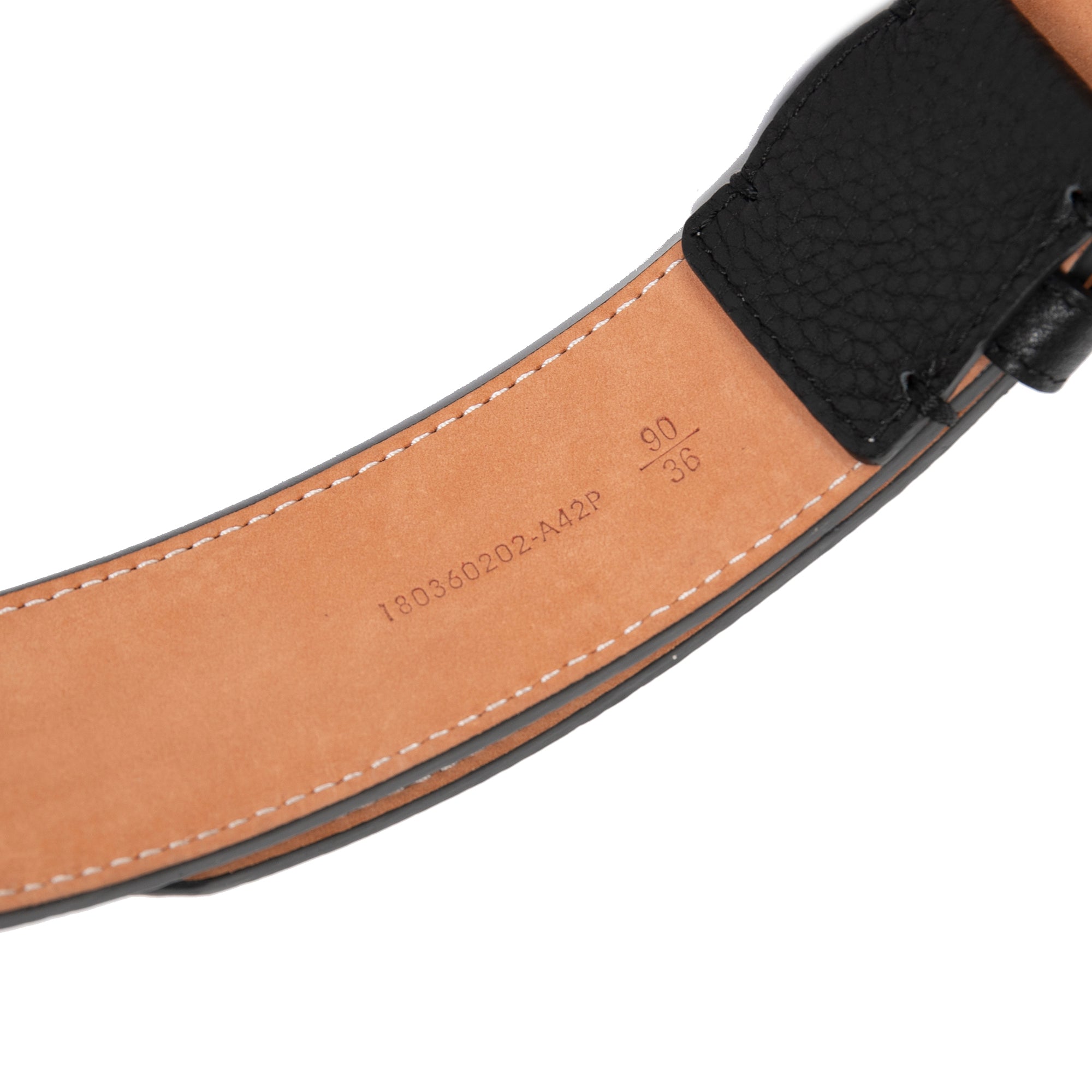 Fendi Black Leather Belt