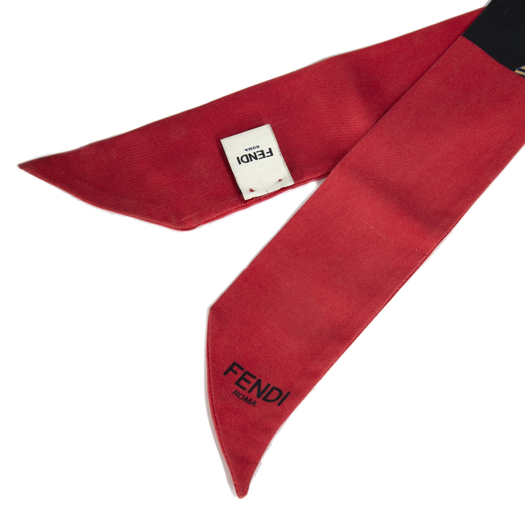 Fendi Fantasy Orchid Silk Twilly