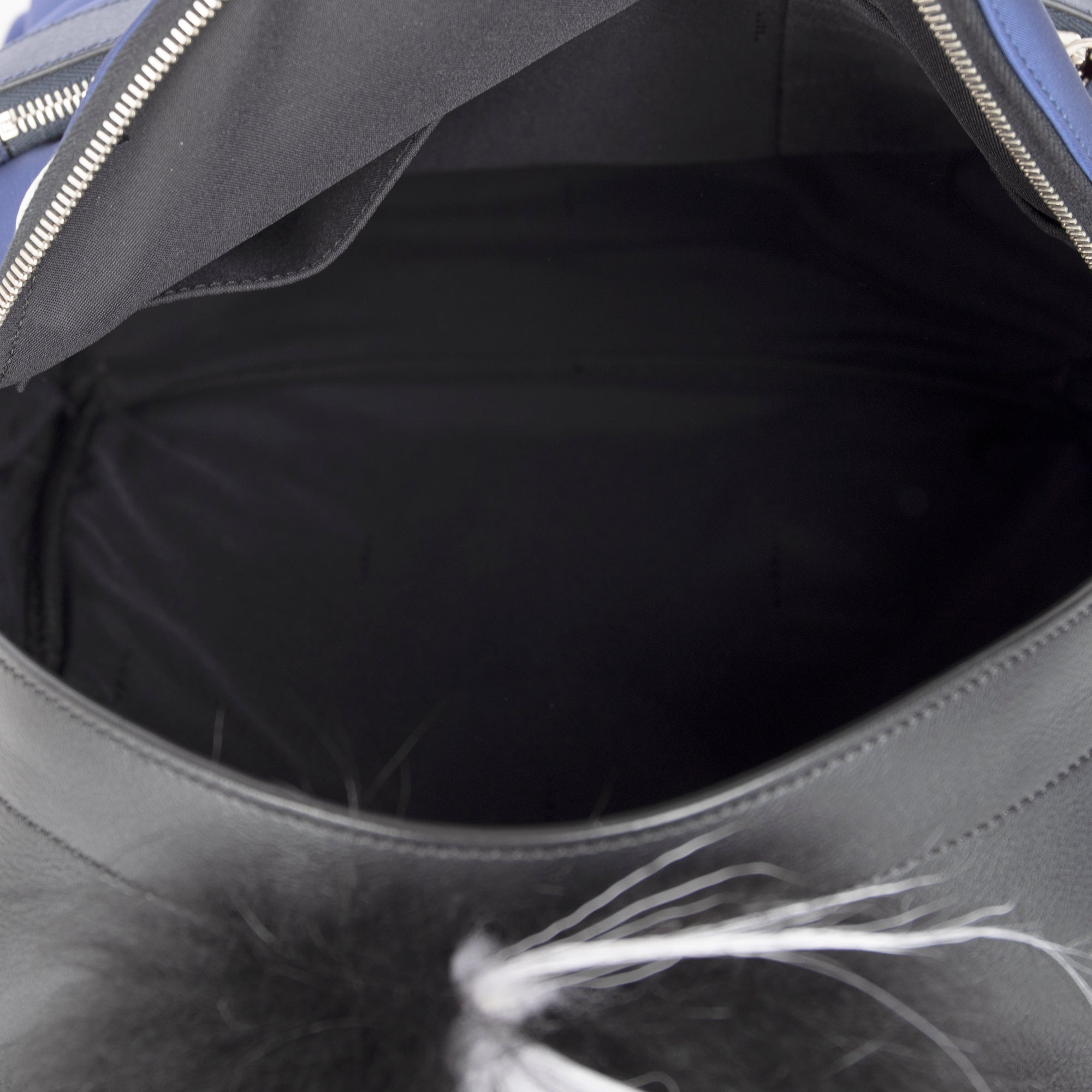 Fendi Leather-Trimmed Nylon Monster Backpack